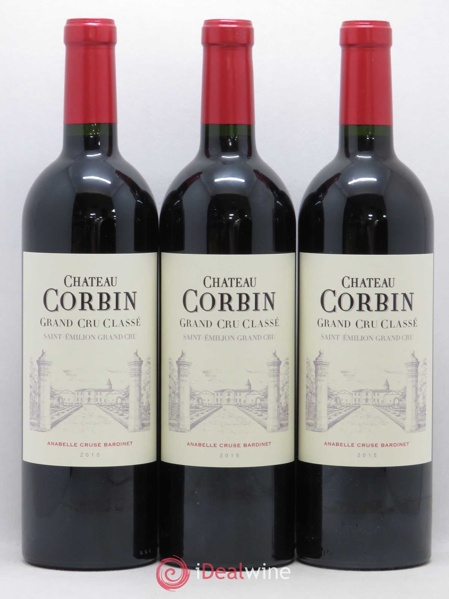 Château Corbin Grand Cru Classé Anabelle Cruse et Sébastien Bardinet 2015 - Lot de 6 bouteilles - 2