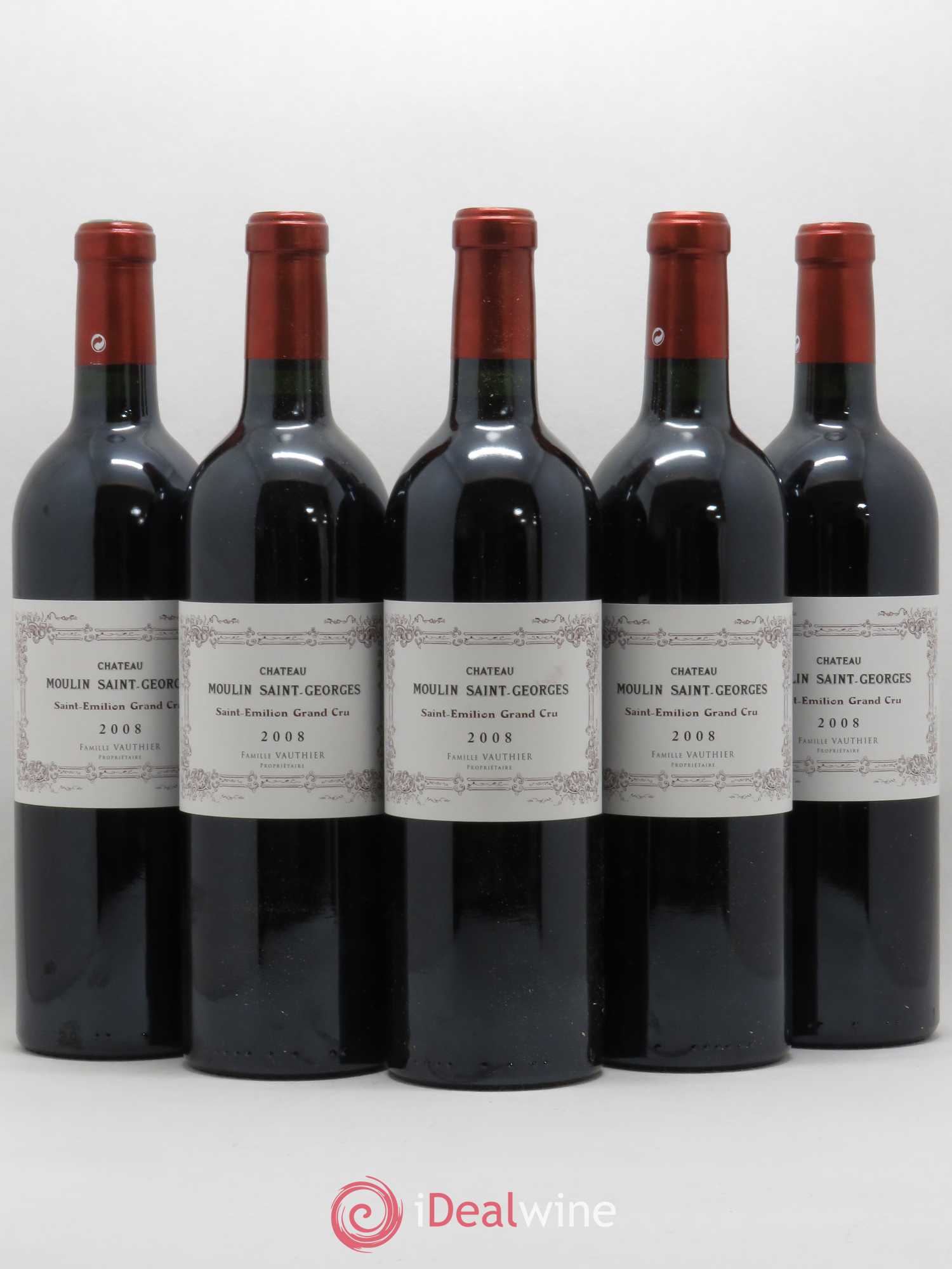 Château Moulin Saint Georges 2008 - Lot de 5 bouteilles - 0