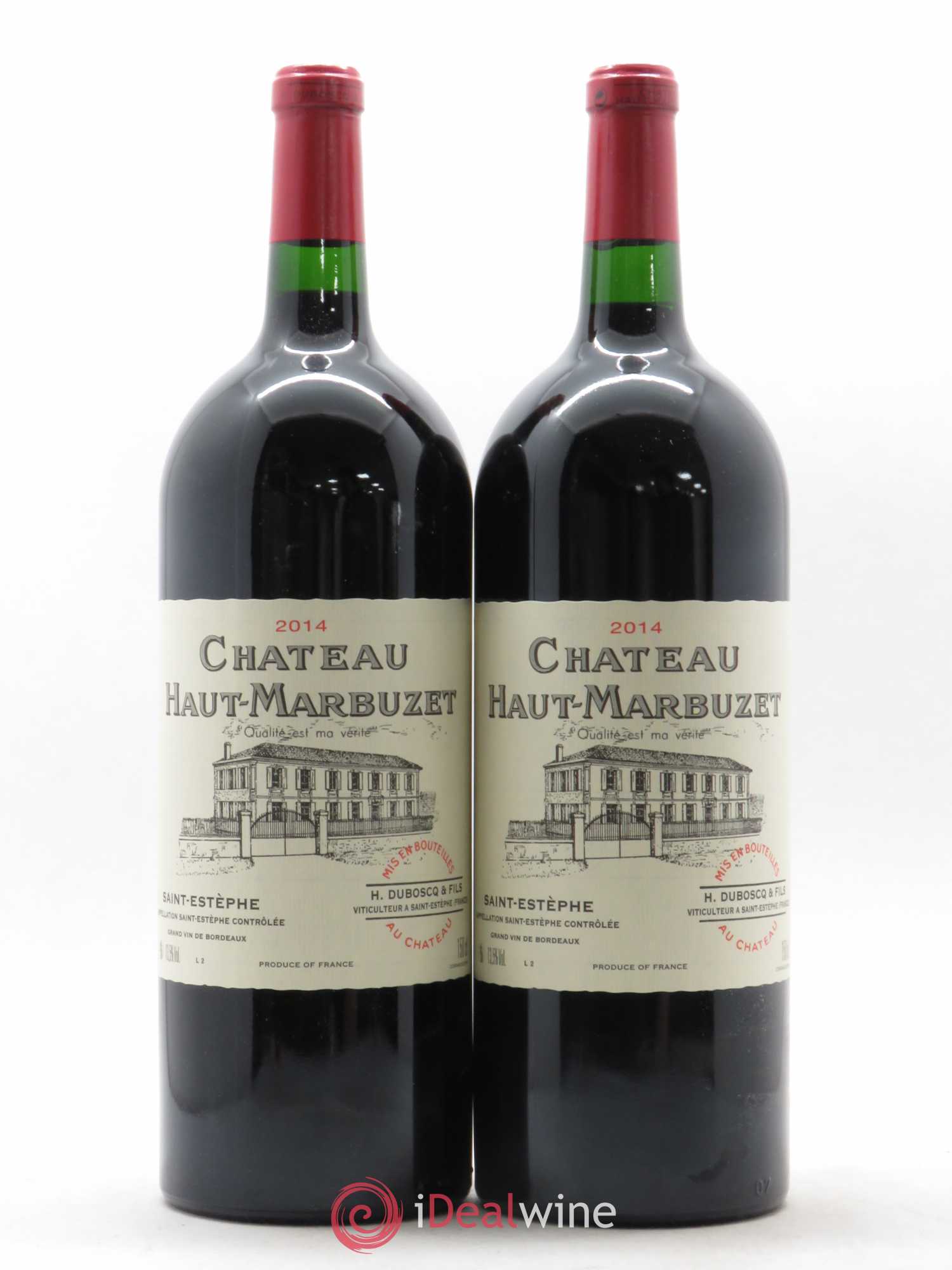 Château Haut Marbuzet 2014 - Lot de 2 magnums - 0