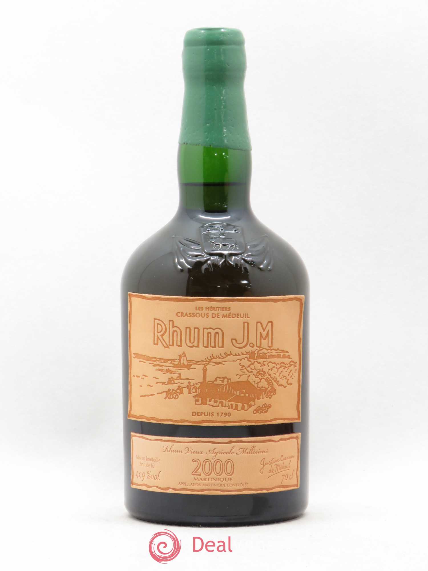 Rhum JM Très Vieux 15 ans 2000 - Lotto di 1 bottiglia - 0