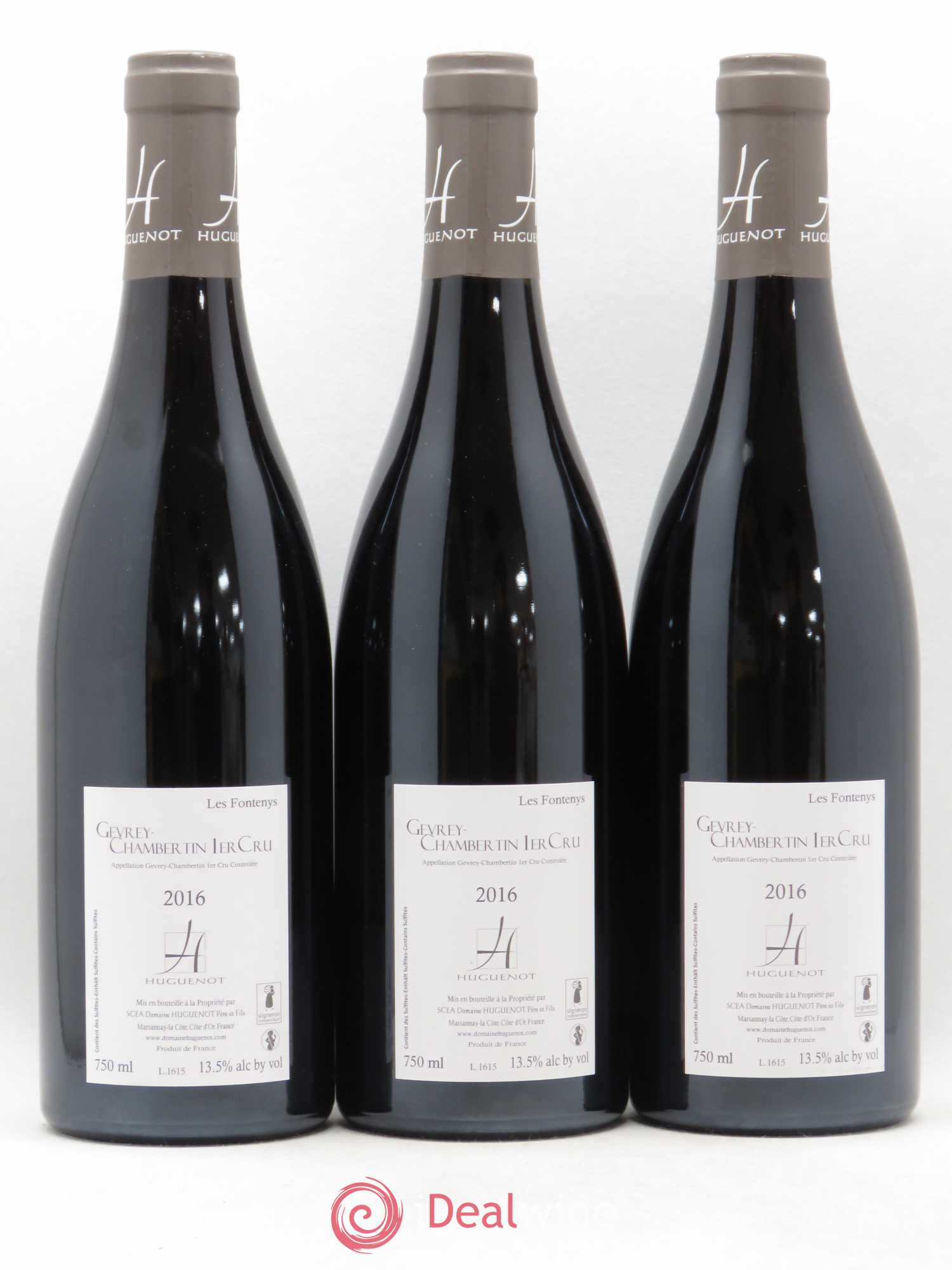 Gevrey-Chambertin 1er Cru Les Fontenys Huguenot 2016 - Posten von 3 Flaschen - 1
