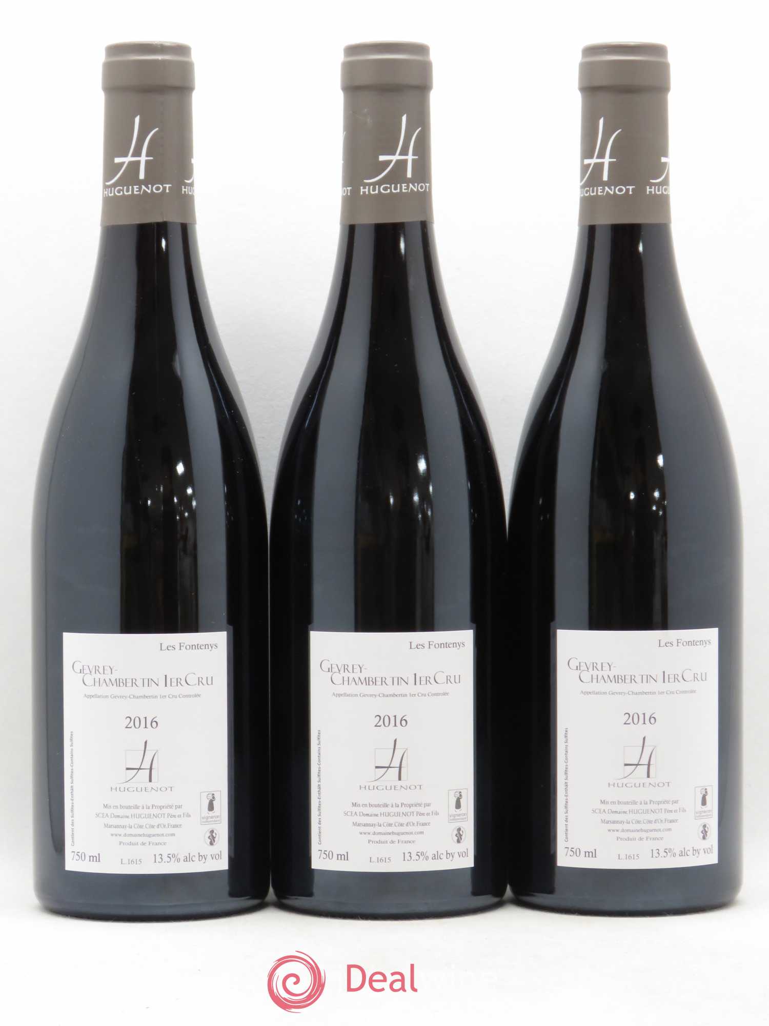 Gevrey-Chambertin 1er Cru Les Fontenys Huguenot 2016 - Posten von 3 Flaschen - 1