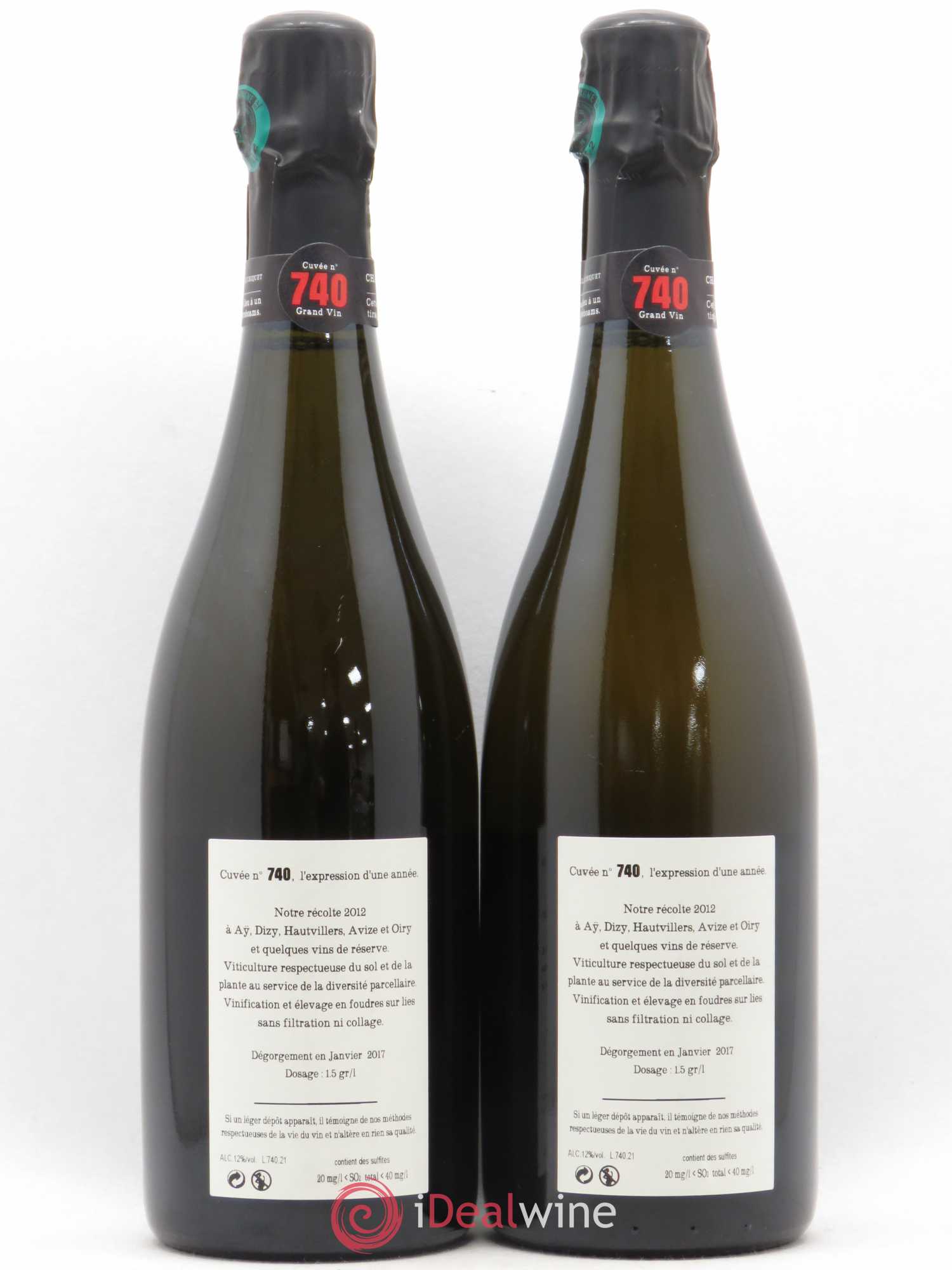 Cuvée 740 Extra-Brut Jacquesson - Lot de 2 bouteilles - 1