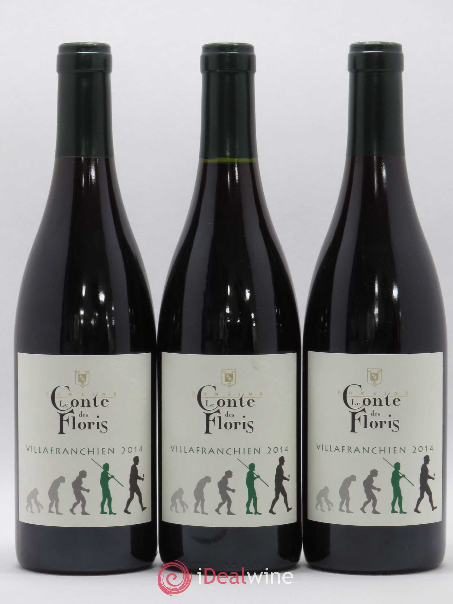 Coteaux du Languedoc Villafranchien Le Conte des Floris 2014 - Lot de 5 bouteilles - 1
