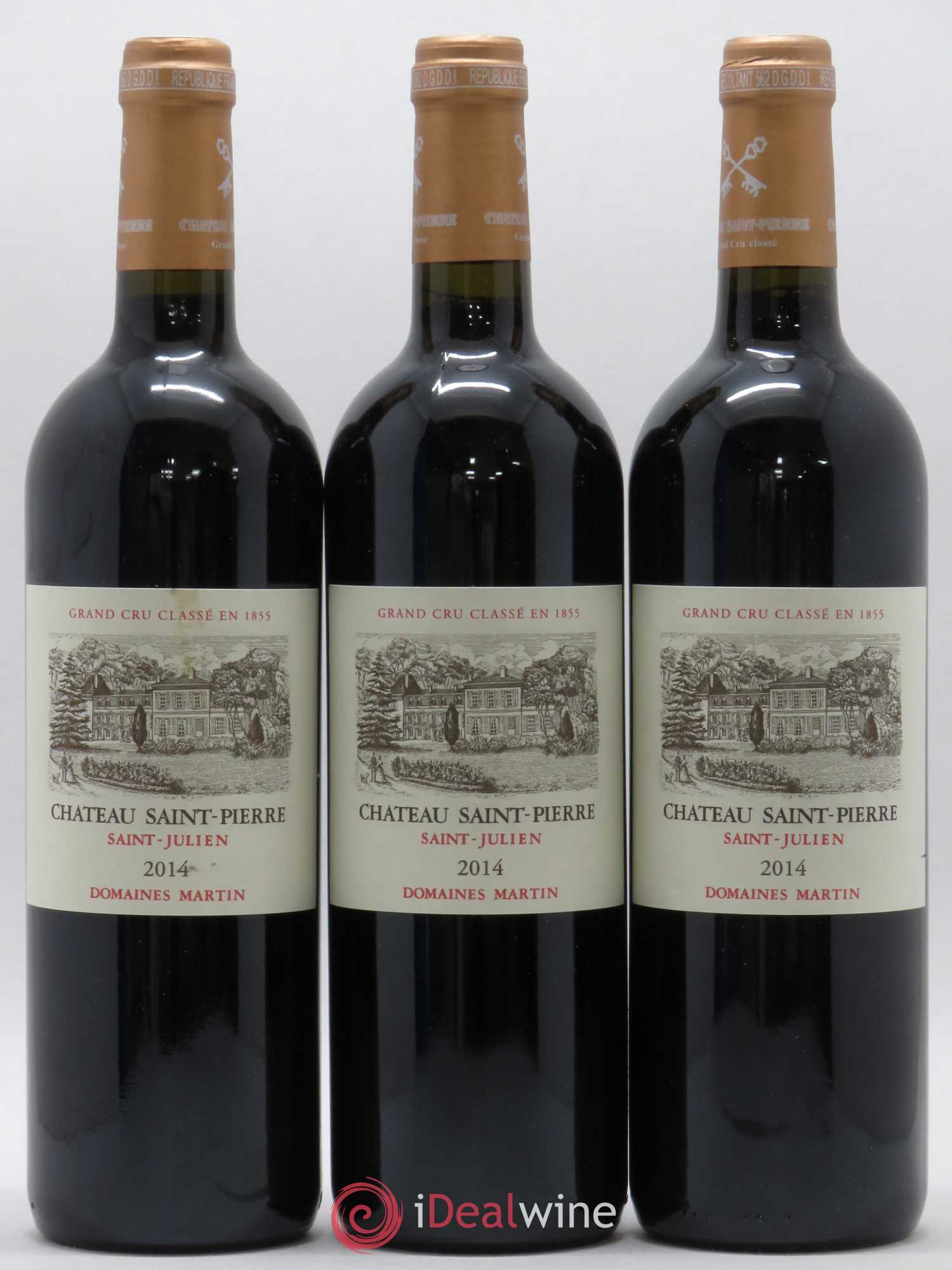 Château Saint-Pierre 4ème Grand Cru Classé 2014 - Lot de 3 bouteilles - 0