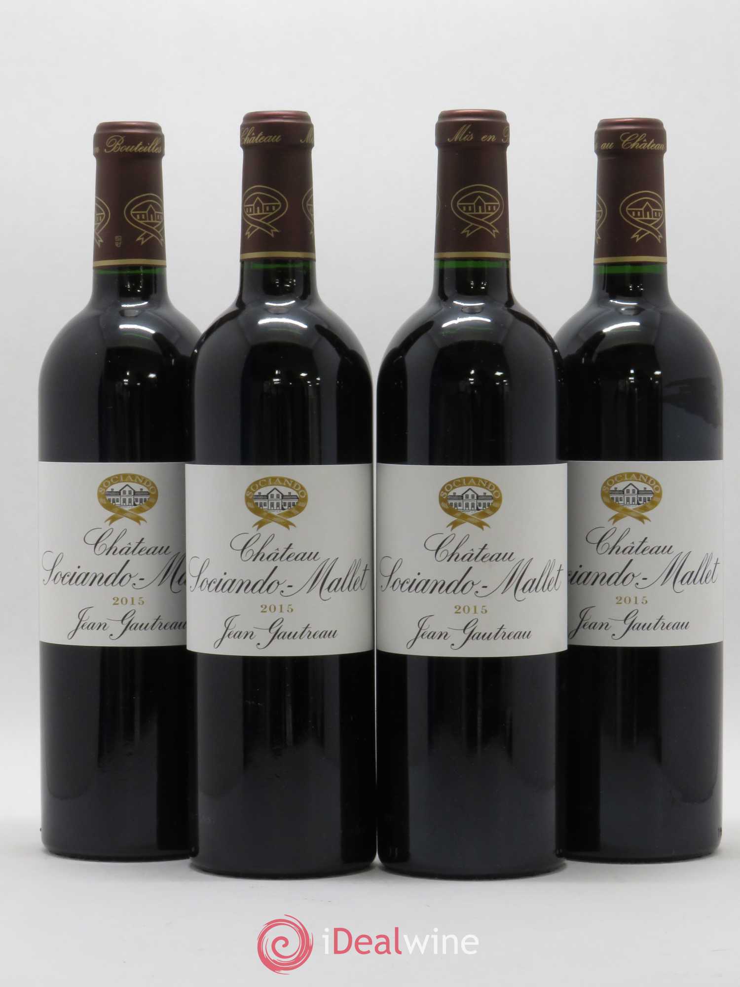 Château Sociando Mallet 2015 - Lot de 4 bouteilles - 0