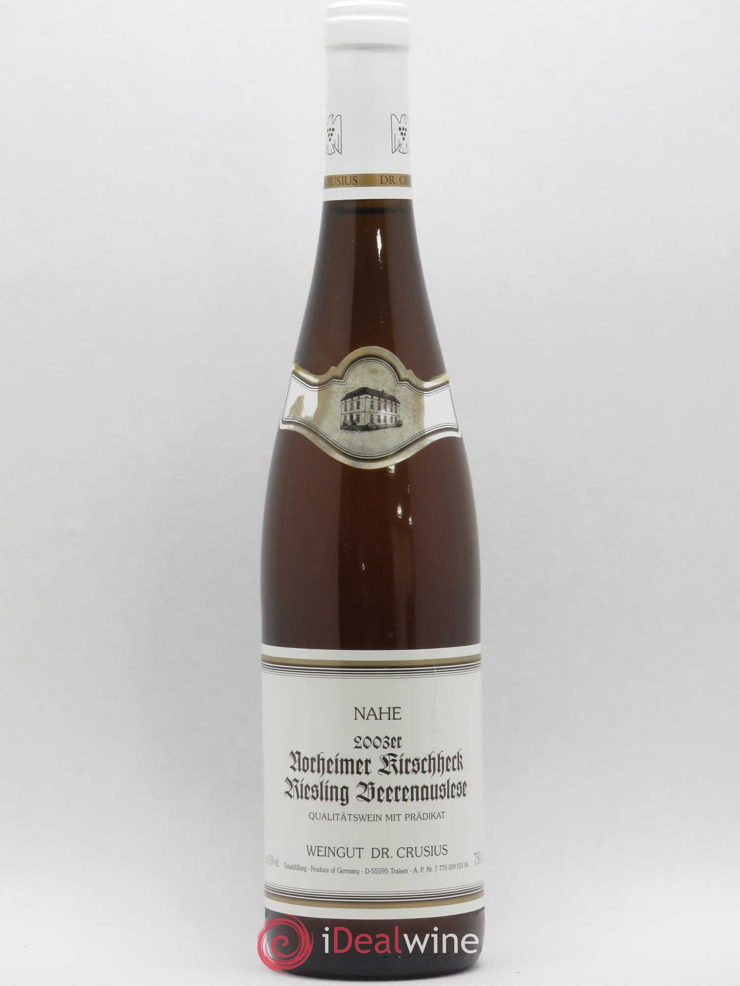Allemagne Rheingau Nahe Norheimer Kirschheck Riesling Beerenauslese Weingut Crusius 2003 - Posten von 1 Flasche - 0