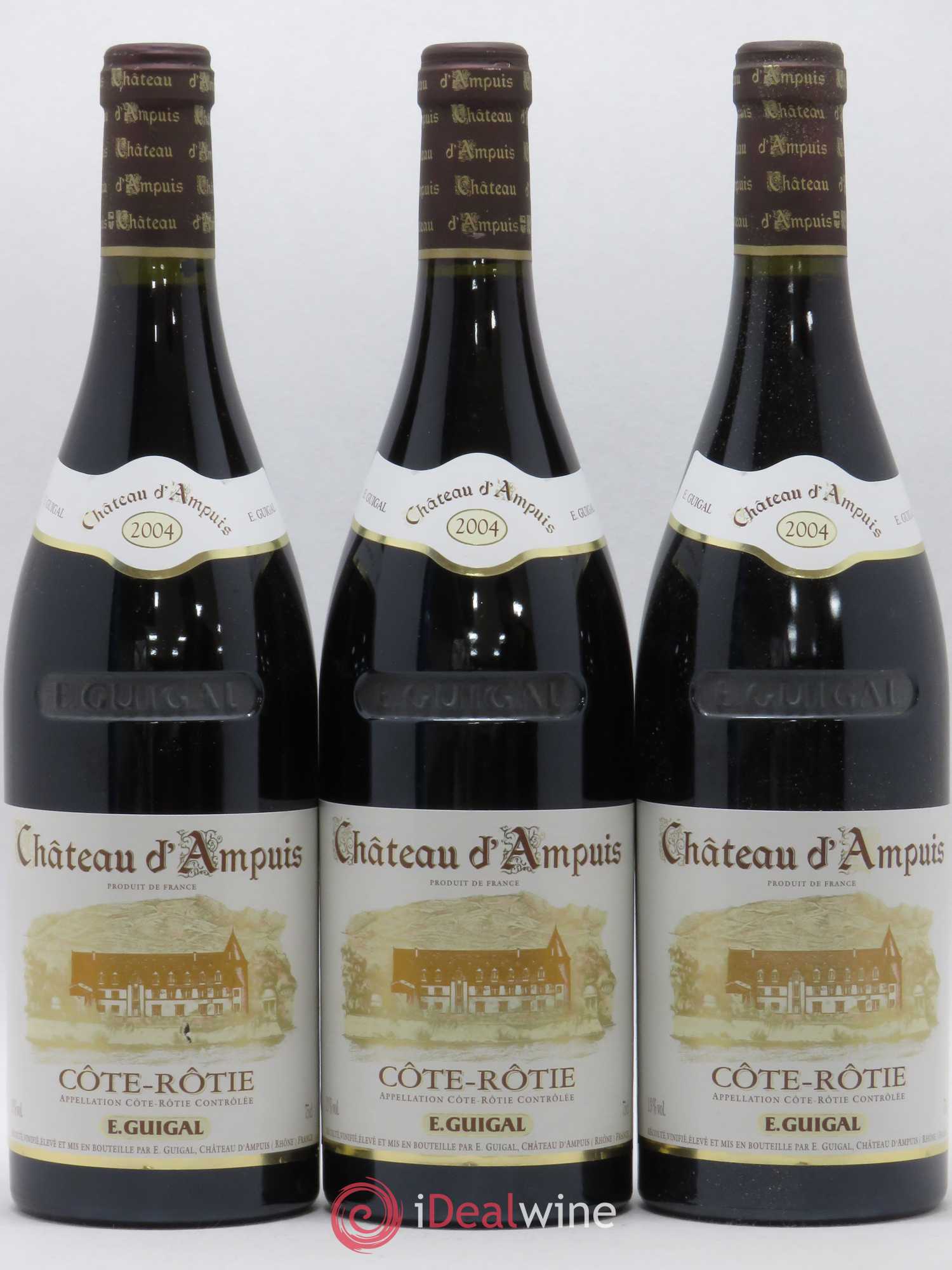 Côte-Rôtie Château d'Ampuis Guigal 2004 - Lot de 3 bouteilles - 0