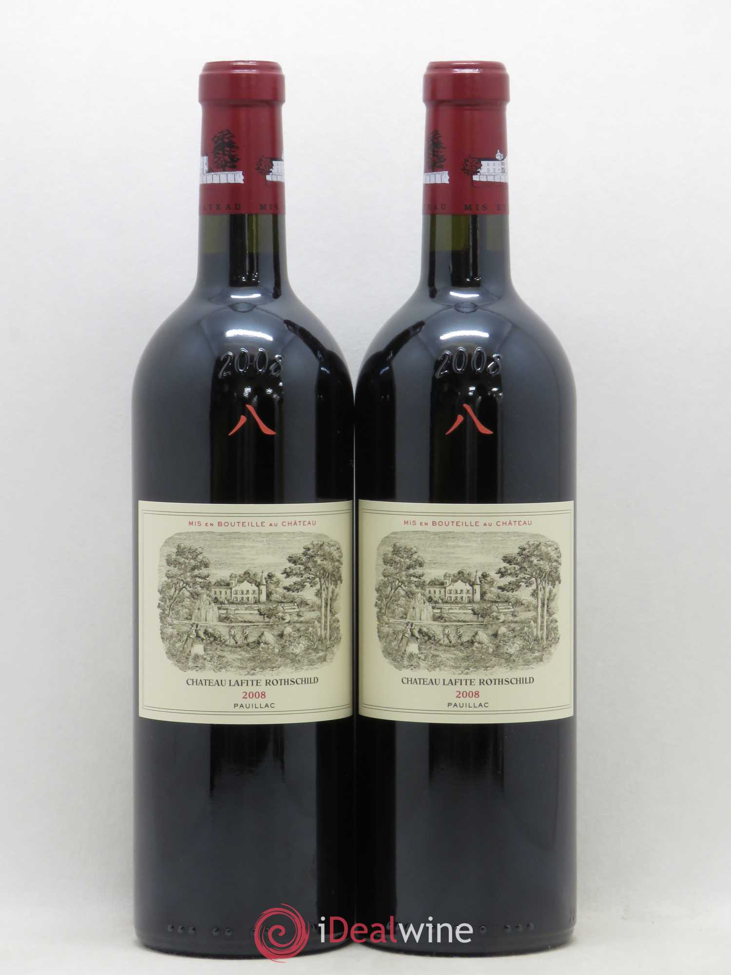 Château Lafite Rothschild 1er Grand Cru Classé 2008 - Lot de 2 bouteilles - 0