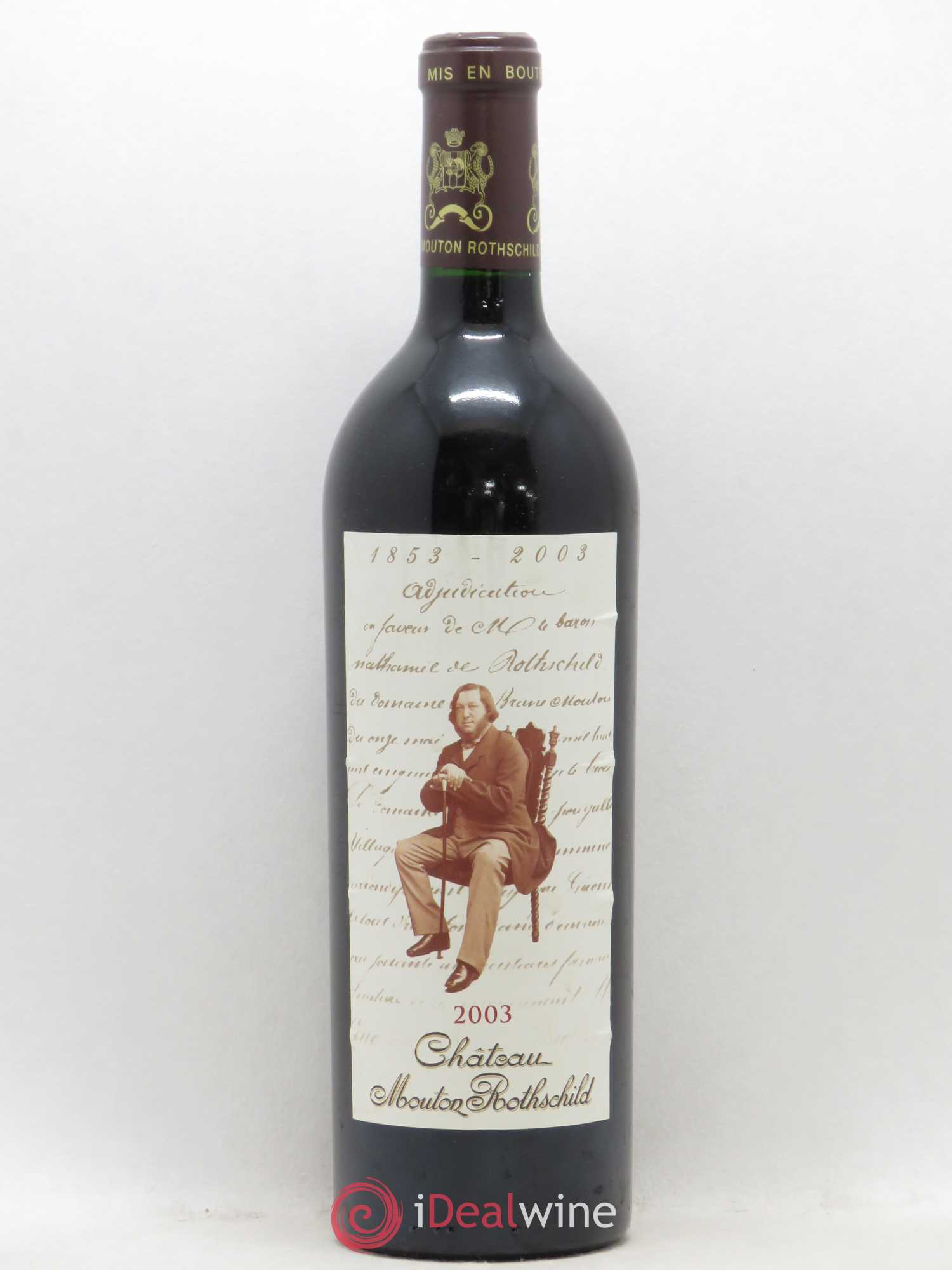 Château Mouton Rothschild 1er Grand Cru Classé 2003 - Lot de 1 bouteille - 0