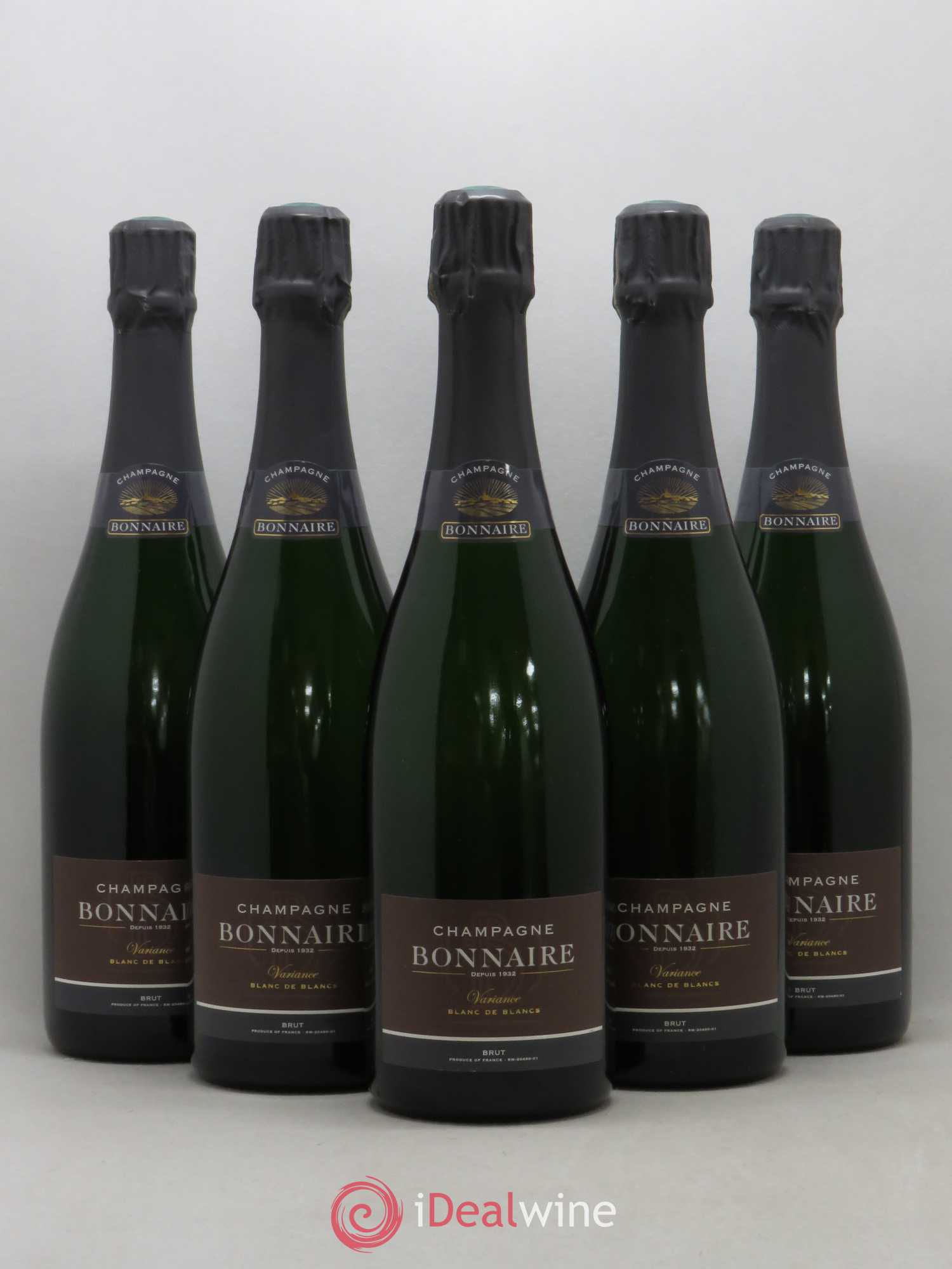 Champagne Blanc de blancs Variance Bonnaire - Posten von 5 Flaschen - 0