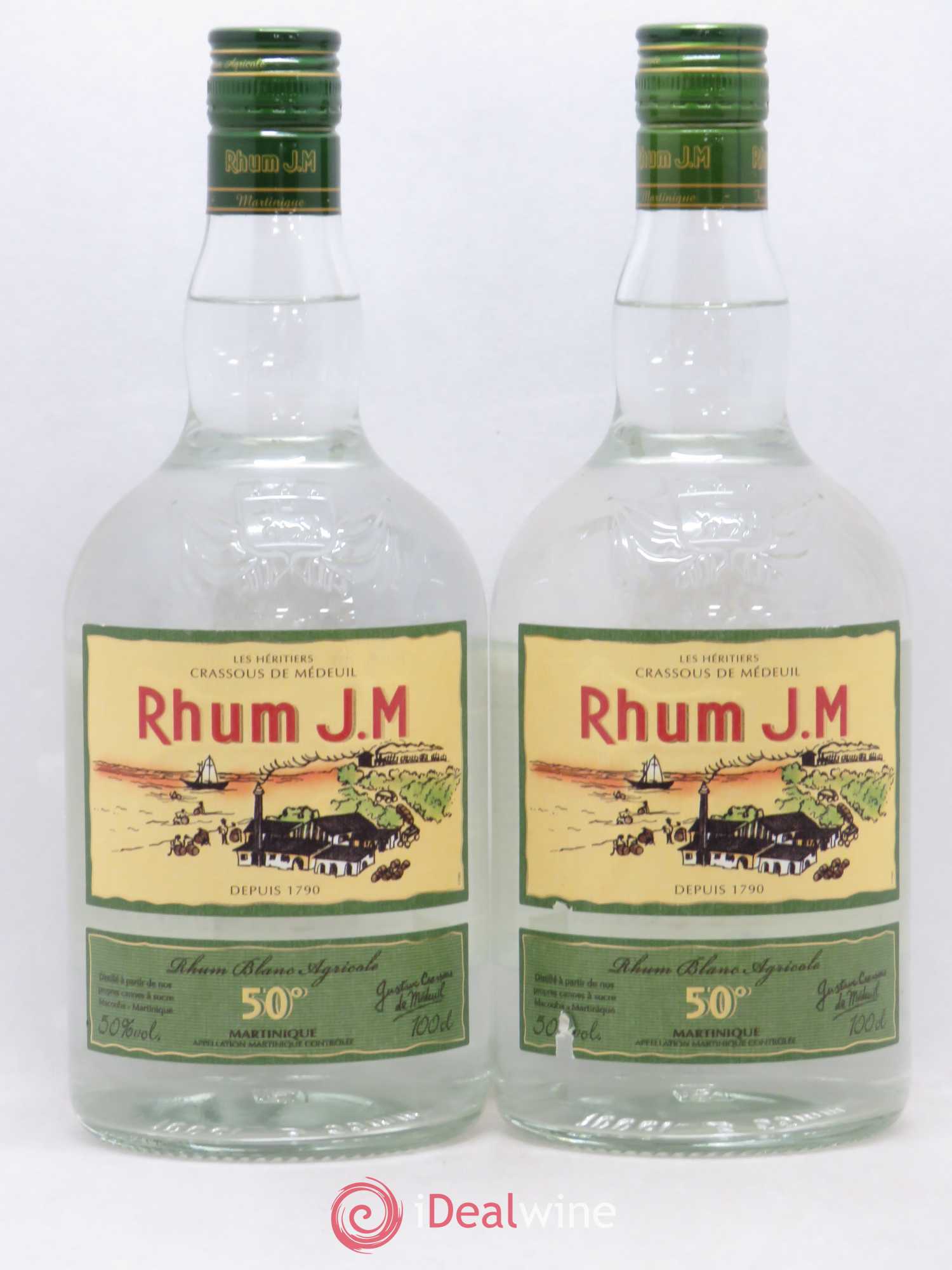 Rhum JM Agricole AOC Martinique - Lotto di 2 bottiglie - 0
