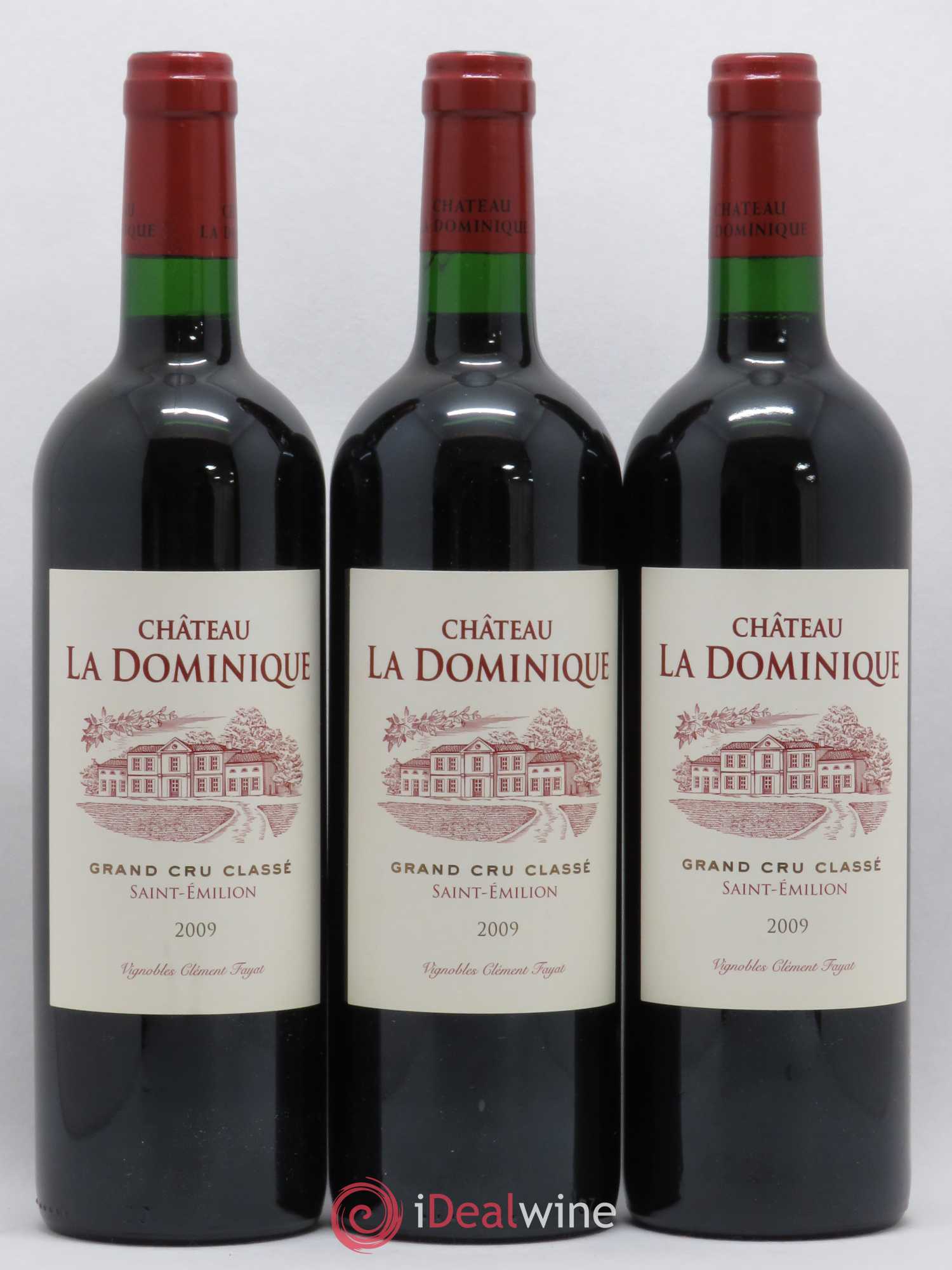 Château la Dominique Grand Cru Classé 2009 - Lot de 3 bouteilles - 0