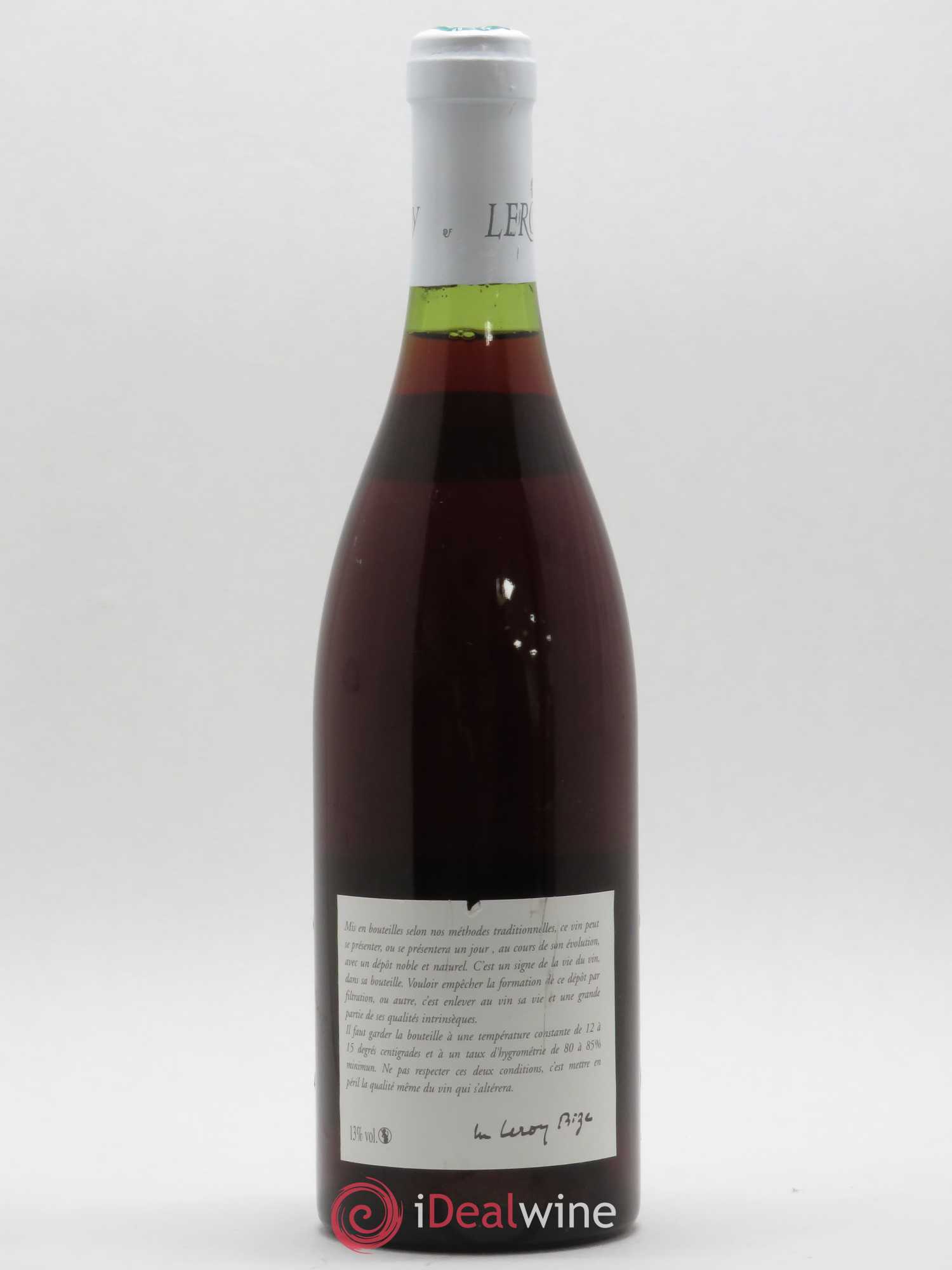 Beaune 1er Cru Les Teurons Leroy SA 1972 - Posten von 1 Flasche - 1