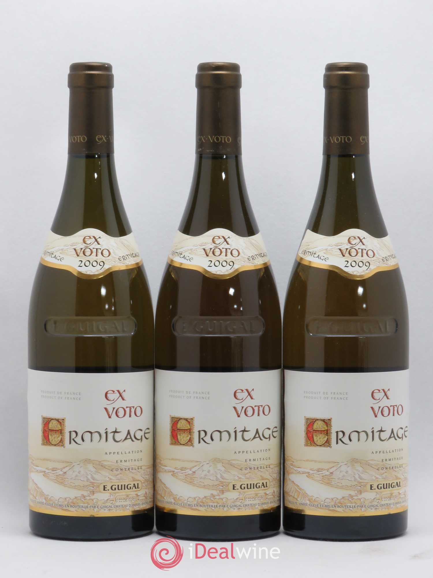 Ermitage Ex Voto Guigal 2009 - Lot de 3 bouteilles - 0