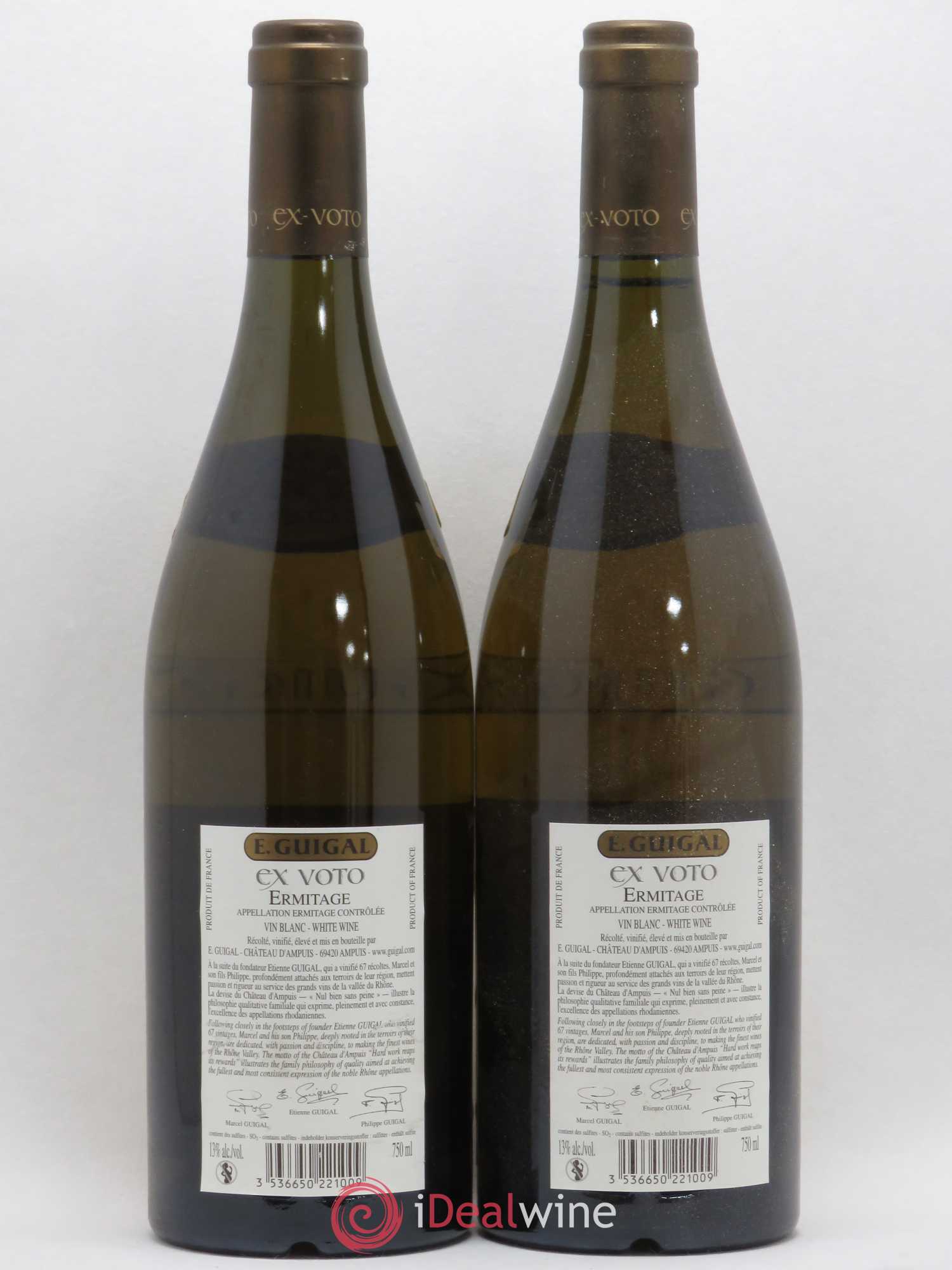 Ermitage Ex Voto Guigal 2009 - Lot de 2 bouteilles - 1
