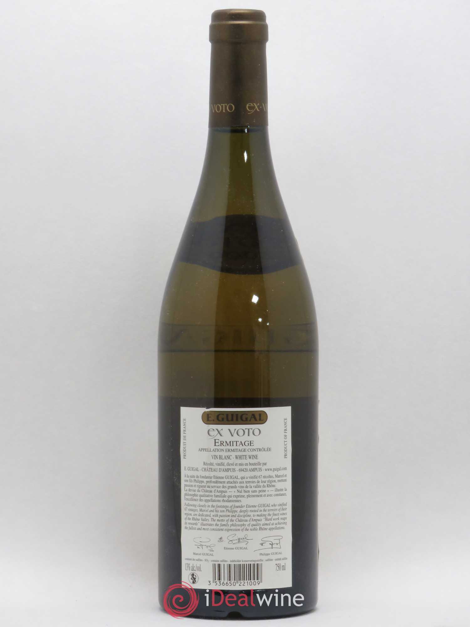 Ermitage Ex Voto Guigal 2009 - Lot de 1 bouteille - 1