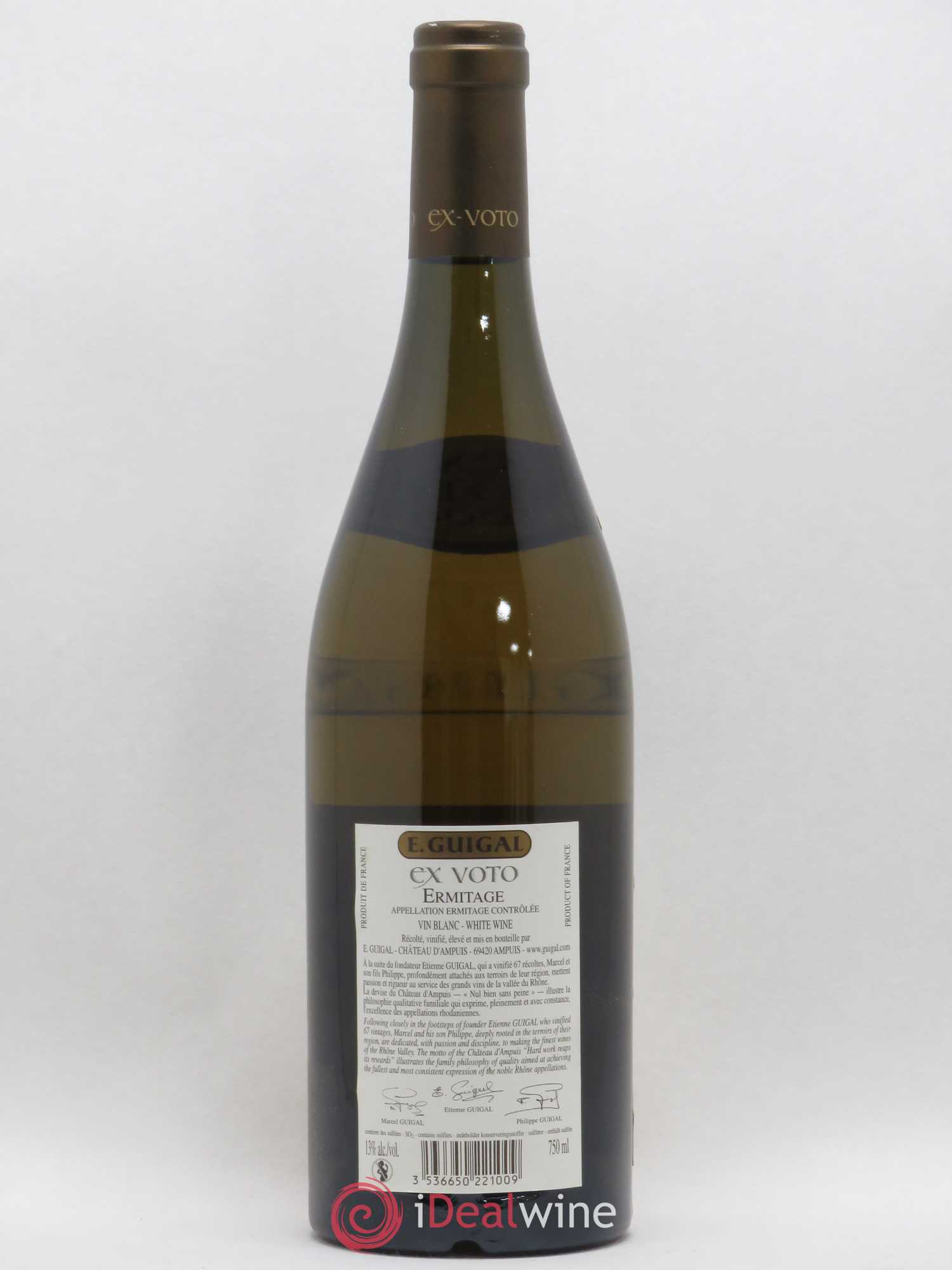 Ermitage Ex Voto Guigal 2009 - Lot de 1 bouteille - 1