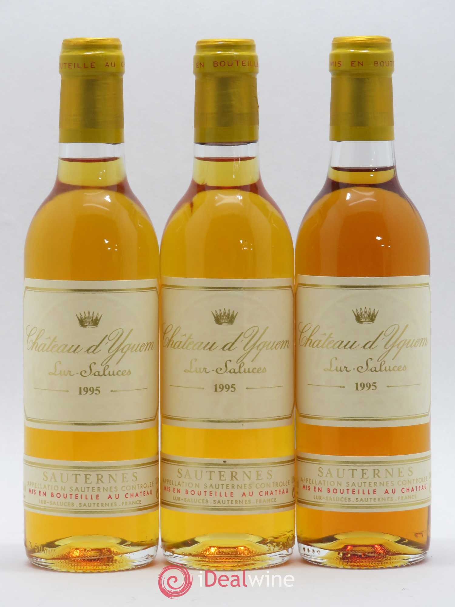Château d' Yquem 1er Cru Classé Supérieur 1995 - Posten von 3 Demi-Flaschen - 0