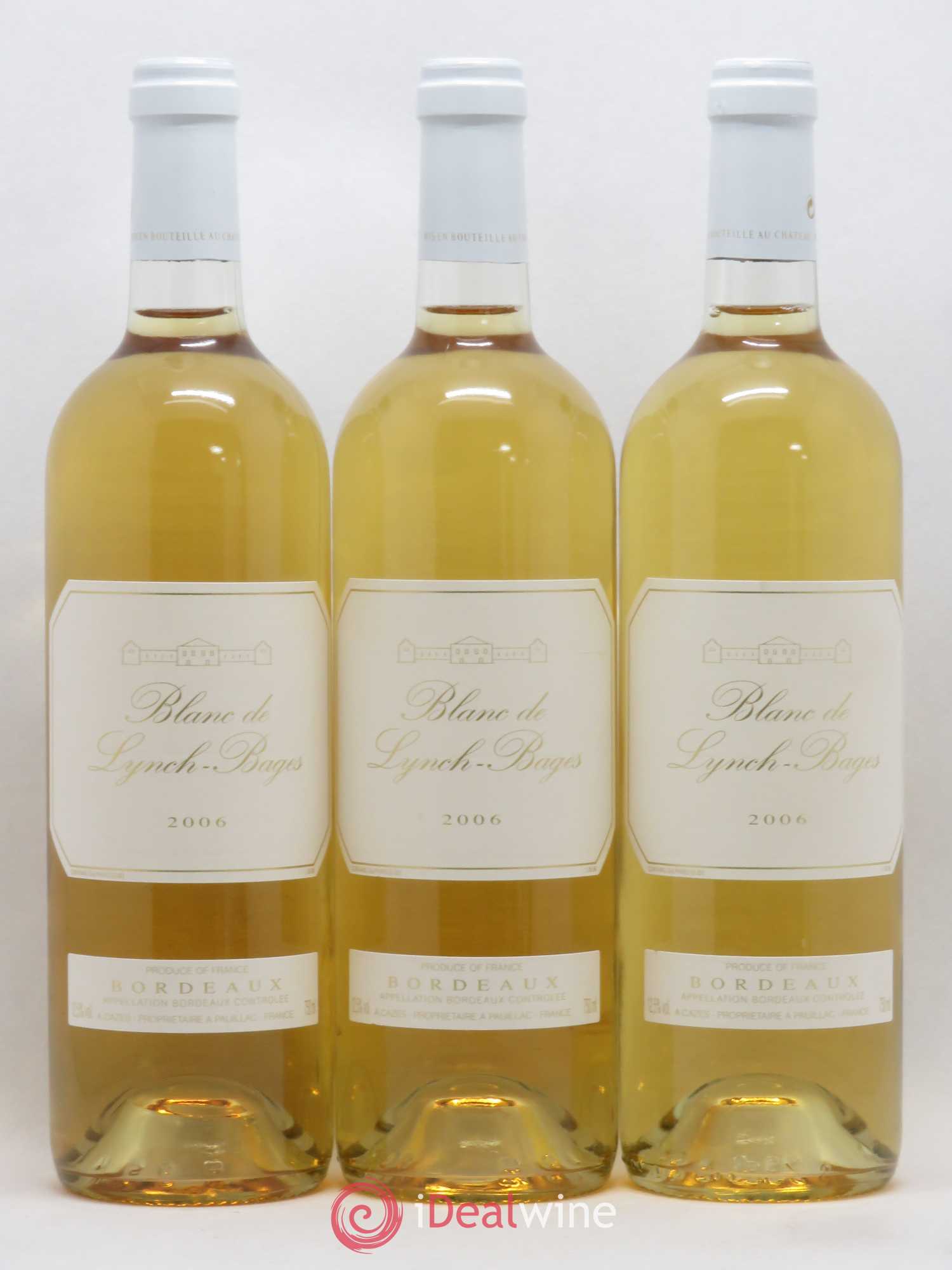 Blanc de Lynch Bages 2006 - Lot de 3 bouteilles - 0