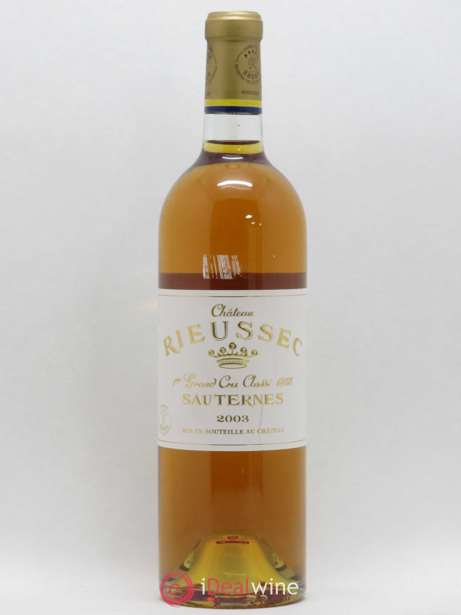 Château Rieussec 1er Grand Cru Classé 2003 - Posten von 1 Flasche - 0