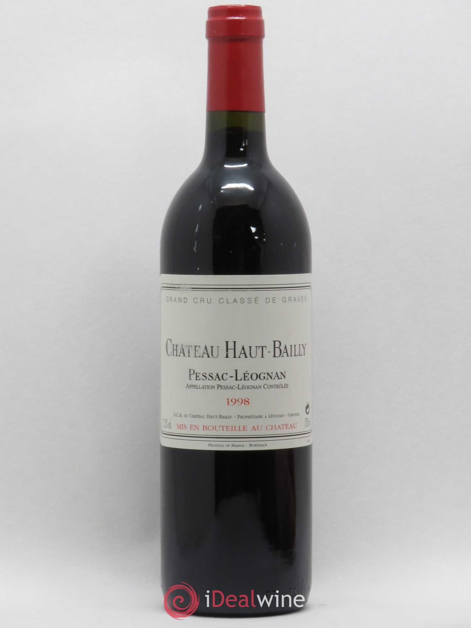 Château Haut-Bailly Cru Classé de Graves 1998 - Lot de 1 bouteille - 0