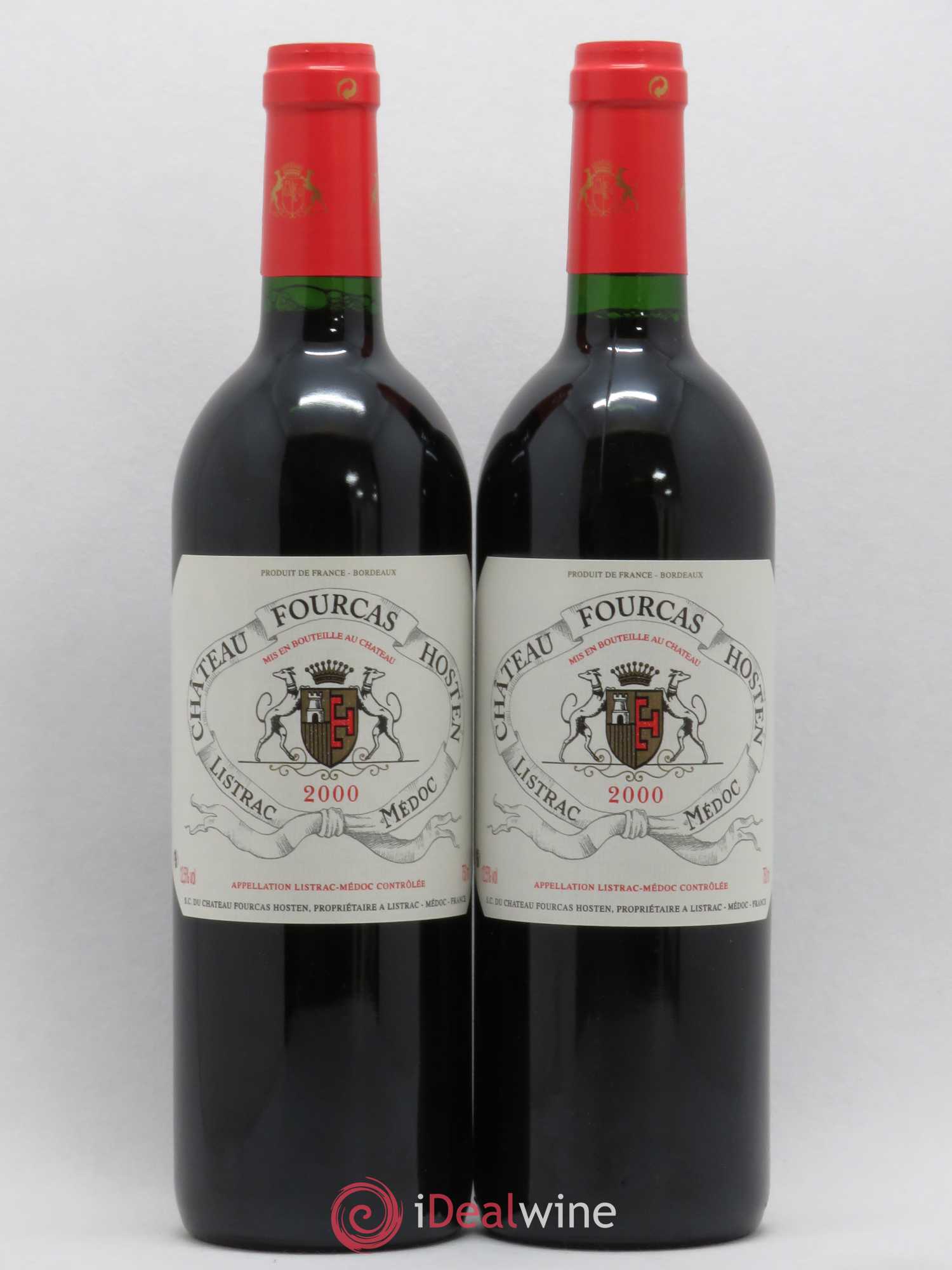 Château Fourcas Hosten Cru Bourgeois 2000 - Lot de 2 bouteilles - 0