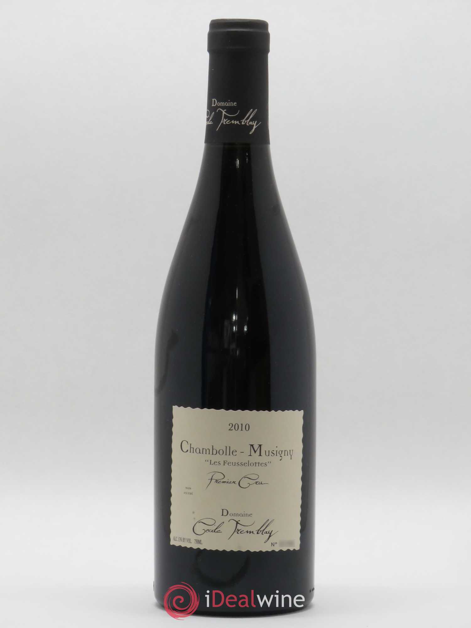 Chambolle-Musigny 1er Cru Les Feusselottes Cécile Tremblay 2010 - Lot de 1 bouteille - 0