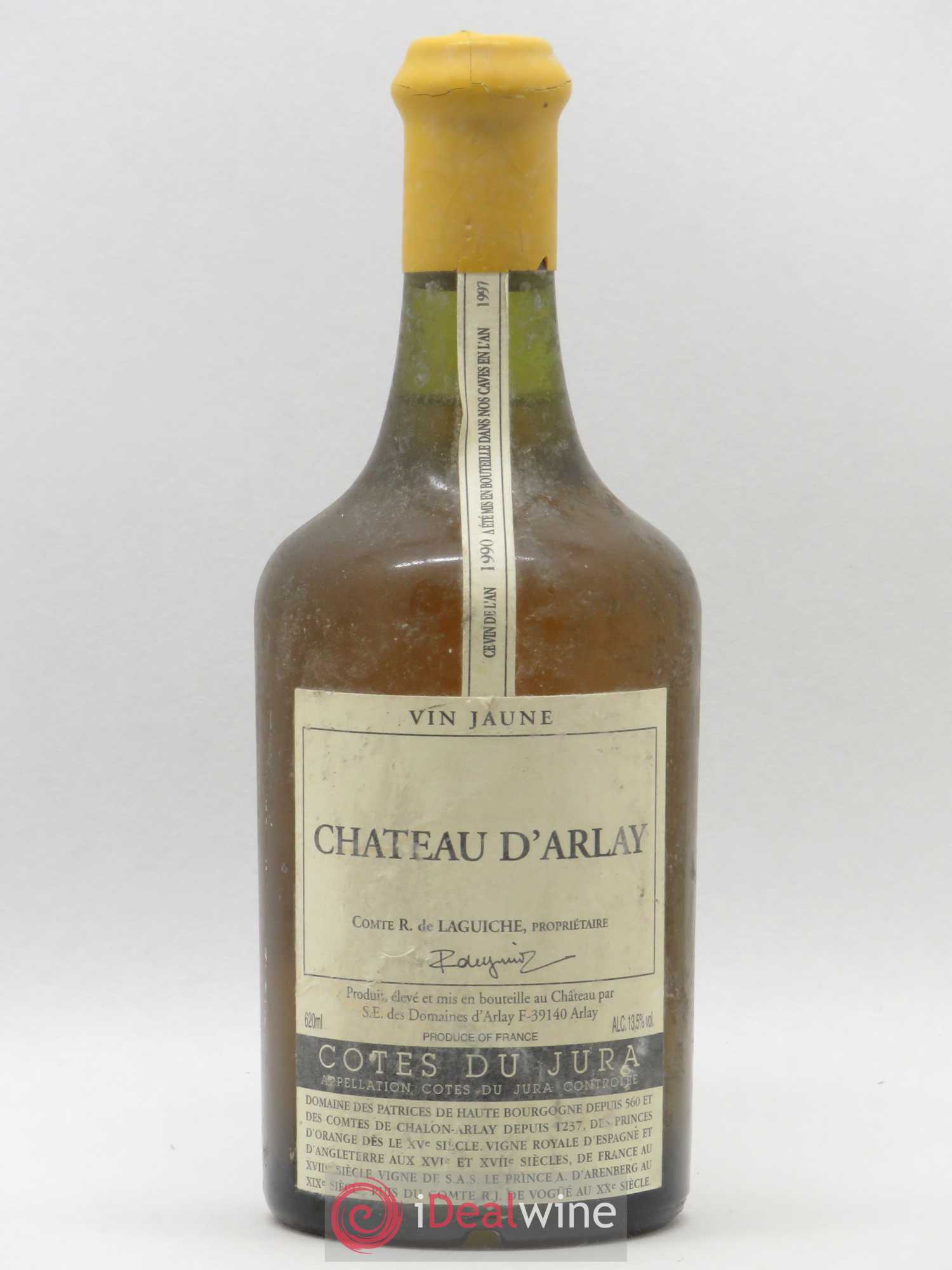Côtes du Jura Vin jaune Château d'Arlay 1990 - Lot de 1 bouteille - 0