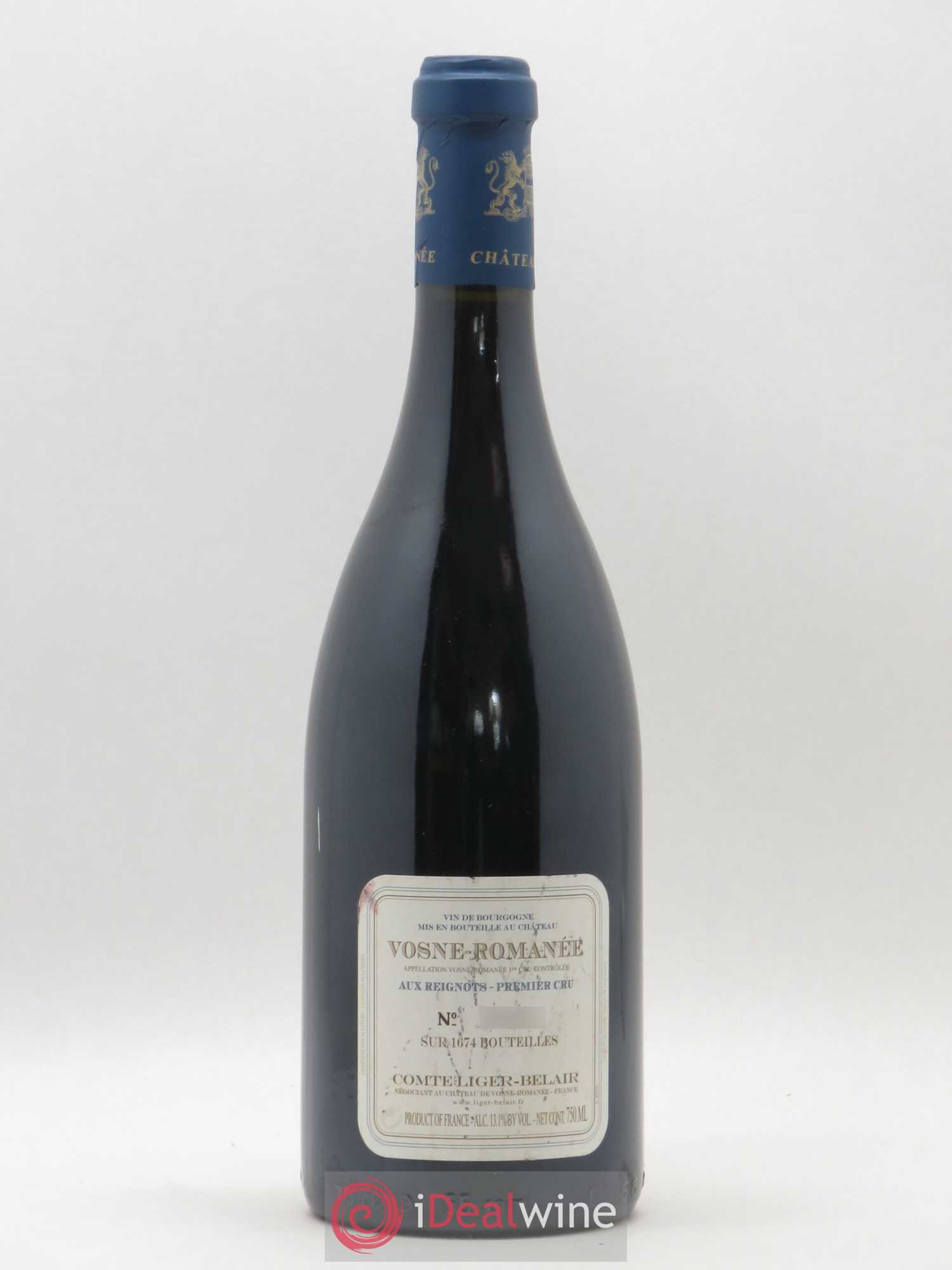 Vosne-Romanée 1er Cru Aux Reignots Ch. de Vosne-Romanée Comte Liger-Belair (Domaine du) 2004 - Lot de 1 bouteille - 1