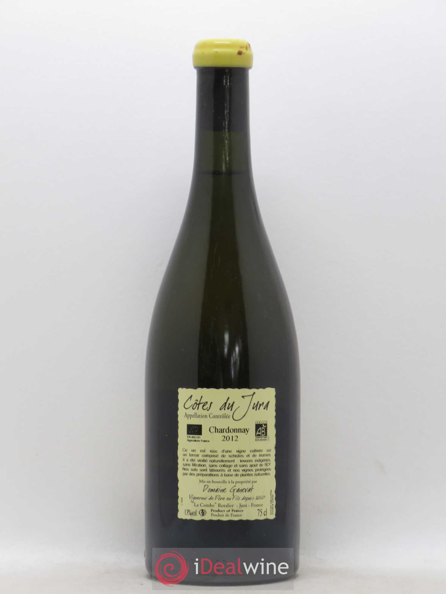 Côtes du Jura Grusse en Billat Jean-François Ganevat (Domaine) 2012 - Lot de 1 bouteille - 1