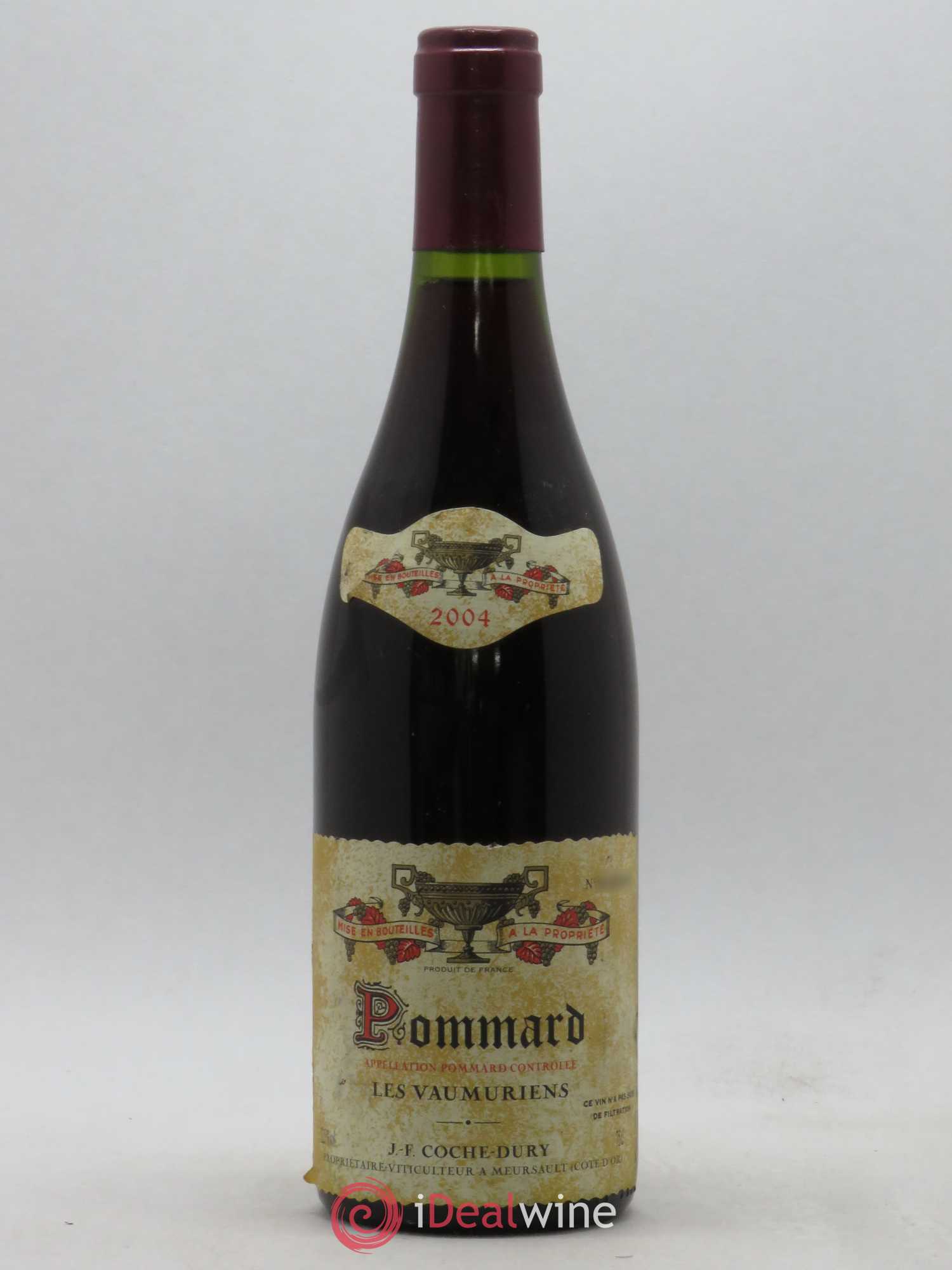 Pommard les Vaumuriens Coche Dury (Domaine) 2004 - Lot de 1 bouteille - 0