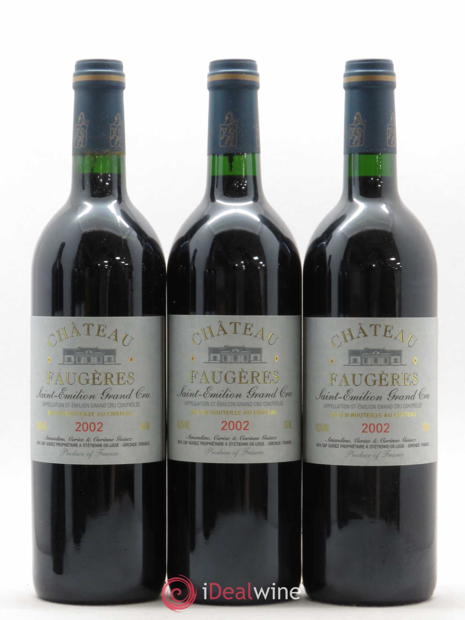 Château Faugères Grand Cru Classé 2002 - Lot de 12 bouteilles - 1