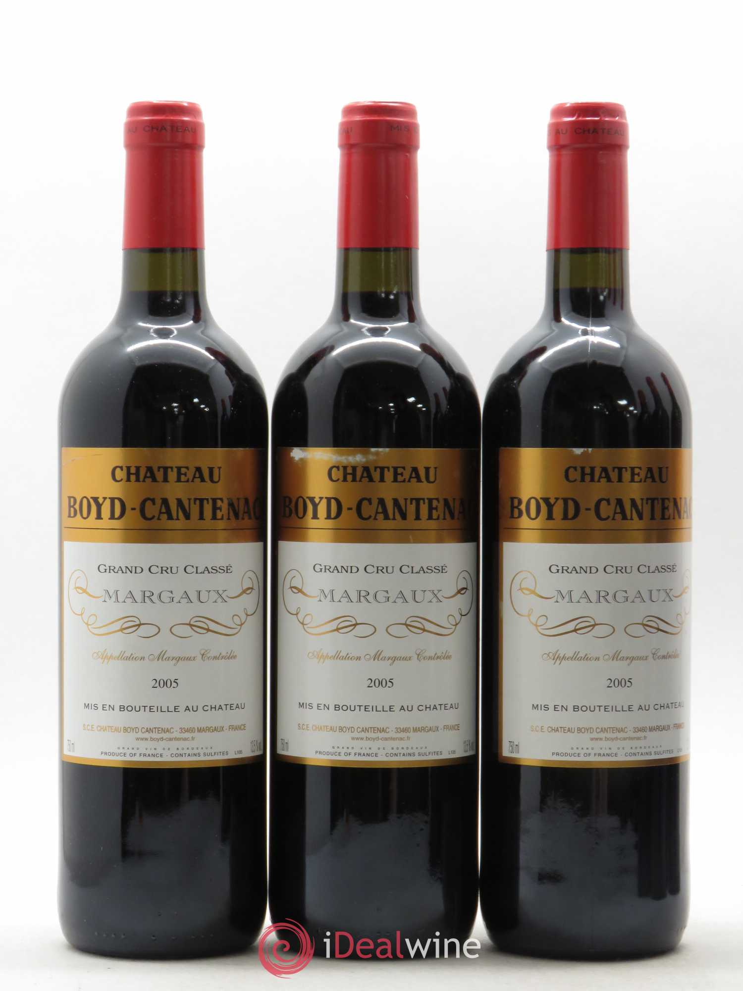 Château Boyd Cantenac 3ème Grand Cru Classé 2005 - Lot de 6 bouteilles - 1
