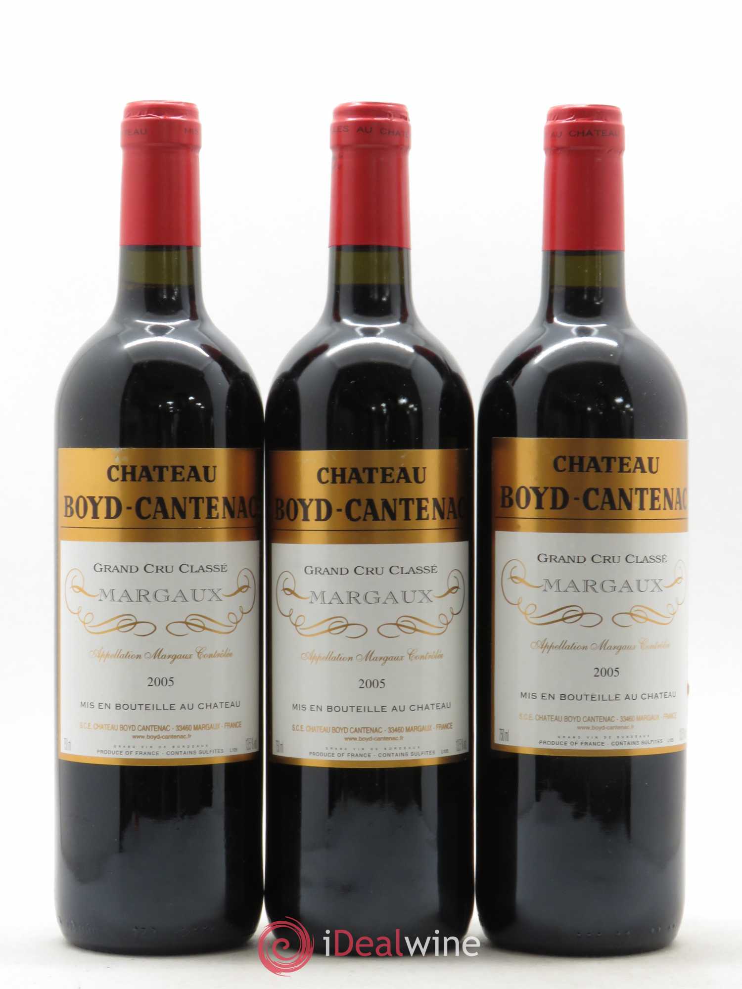 Château Boyd Cantenac 3ème Grand Cru Classé 2005 - Lot de 3 bouteilles - 0