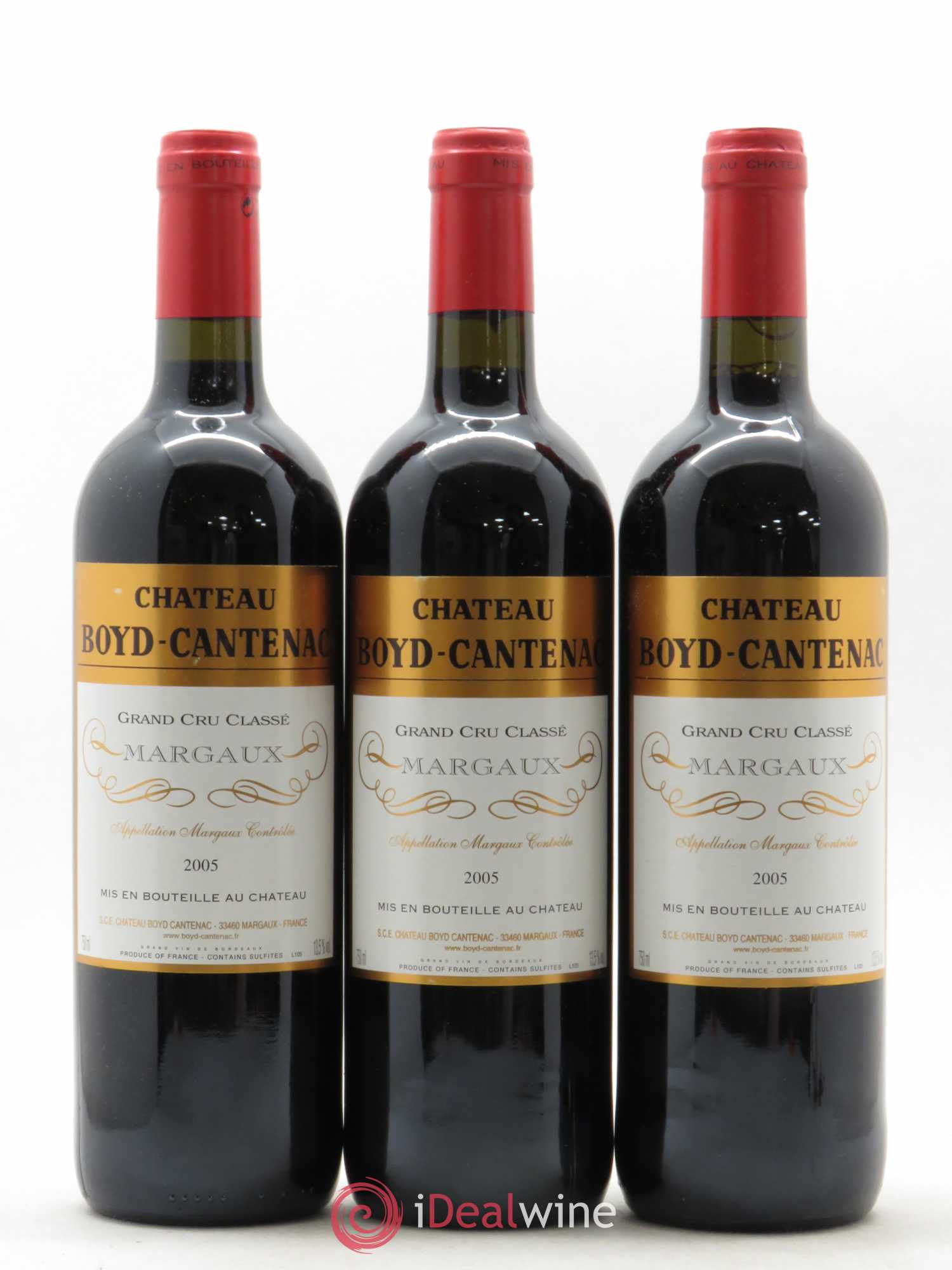 Château Boyd Cantenac 3ème Grand Cru Classé 2005 - Lot de 3 bouteilles - 0