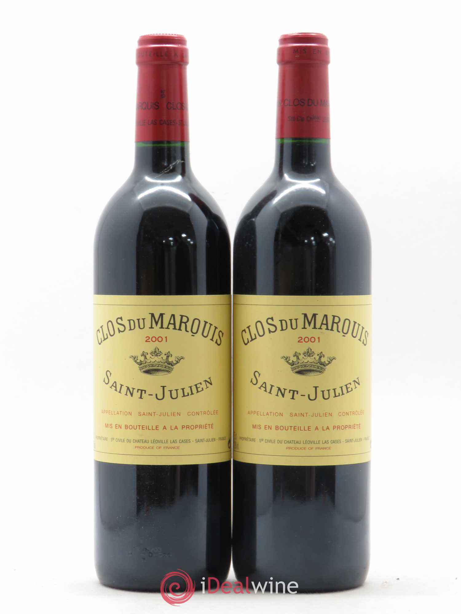 Clos du Marquis 2001 - Lot de 2 bouteilles - 0