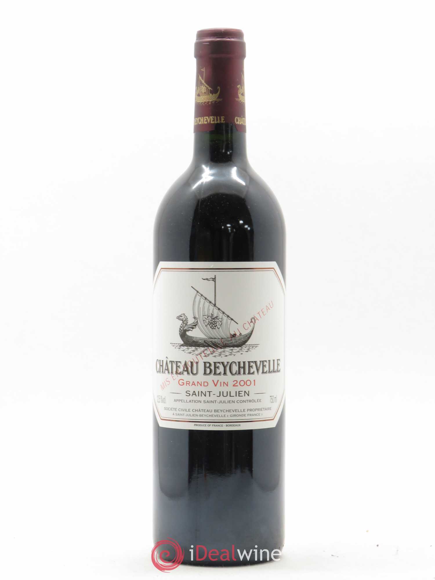 Château Beychevelle 4ème Grand Cru Classé 2001 - Lot de 1 bouteille - 0