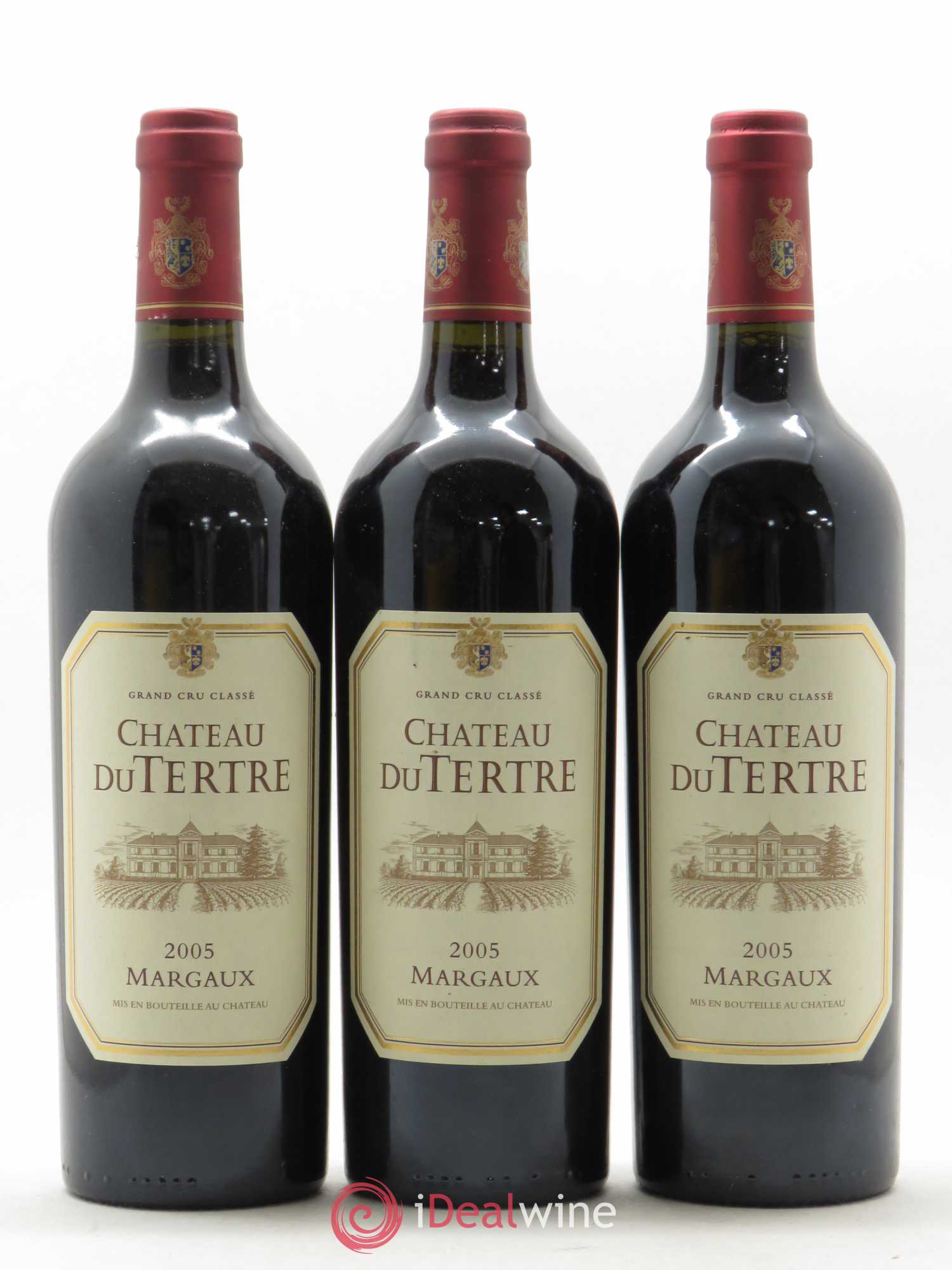 Château du Tertre 5ème Grand Cru Classé 2005 - Lot de 3 bouteilles - 0