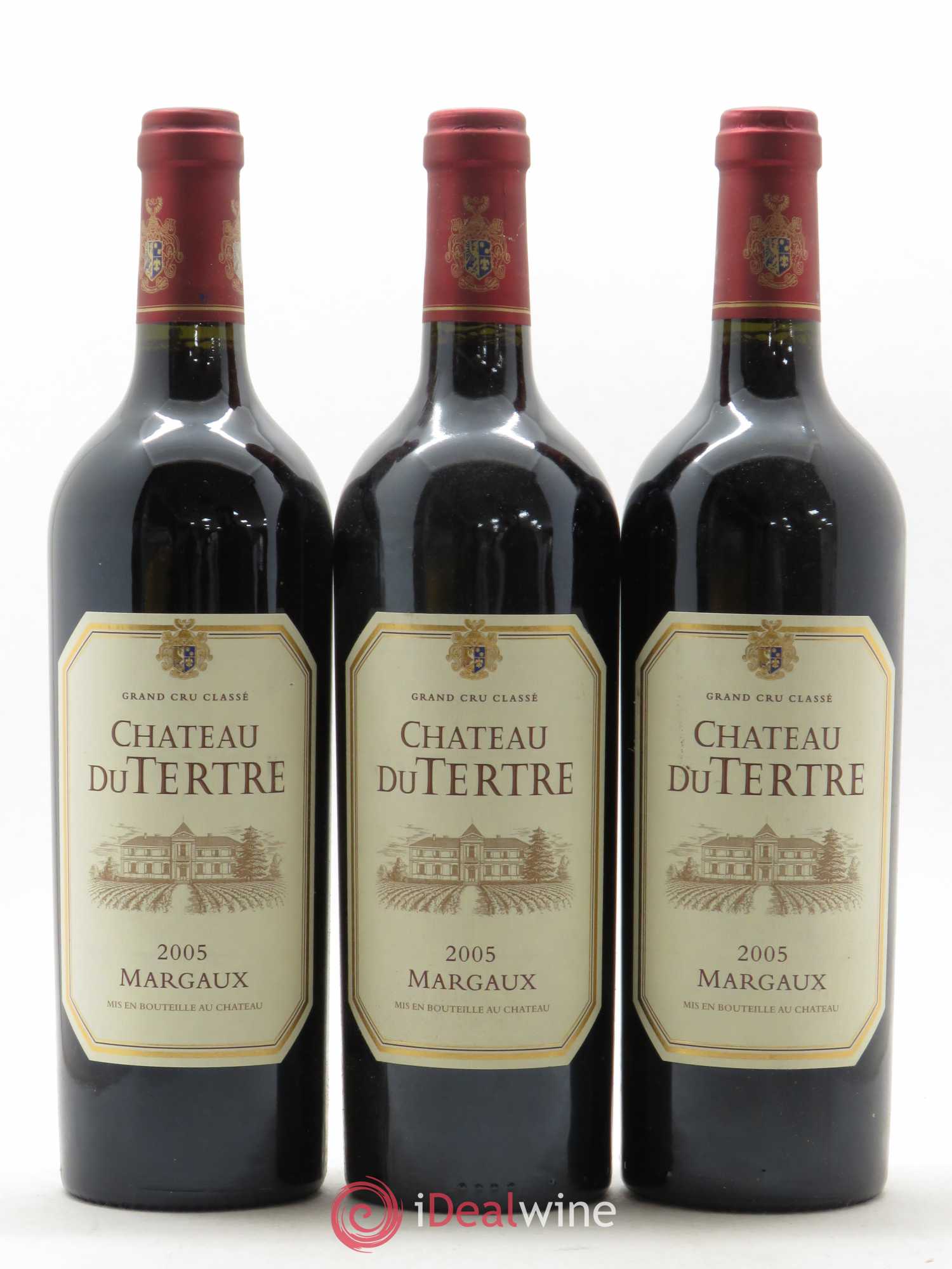 Château du Tertre 5ème Grand Cru Classé 2005 - Lot de 3 bouteilles - 0