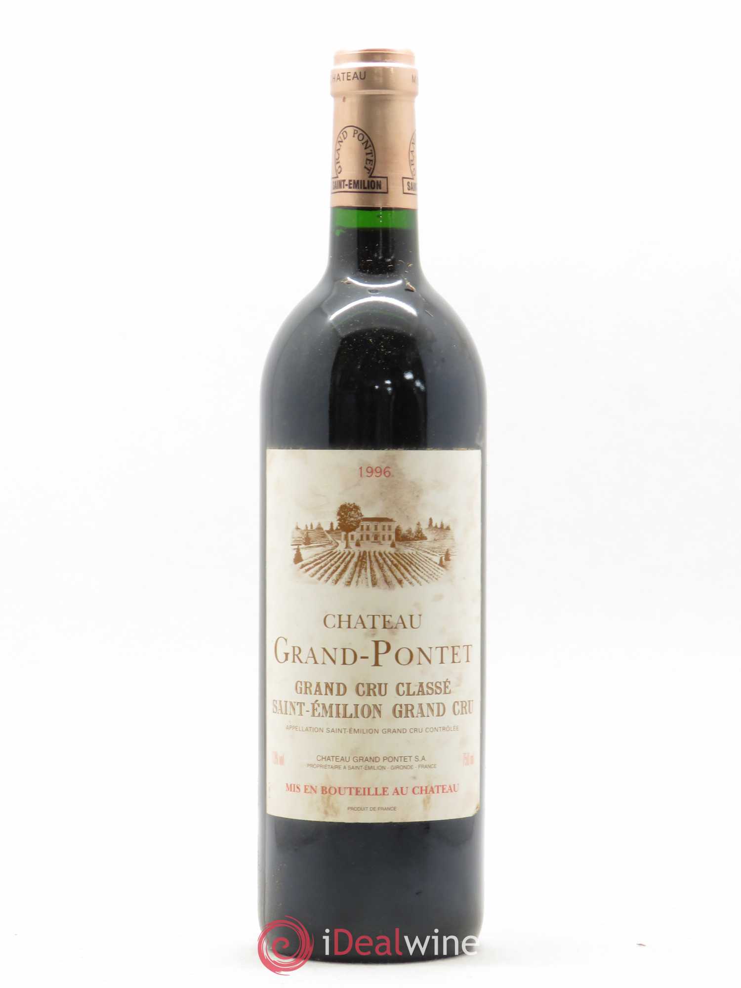 Château Grand Pontet Grand Cru Classé 1996 - Lot de 1 bouteille - 0