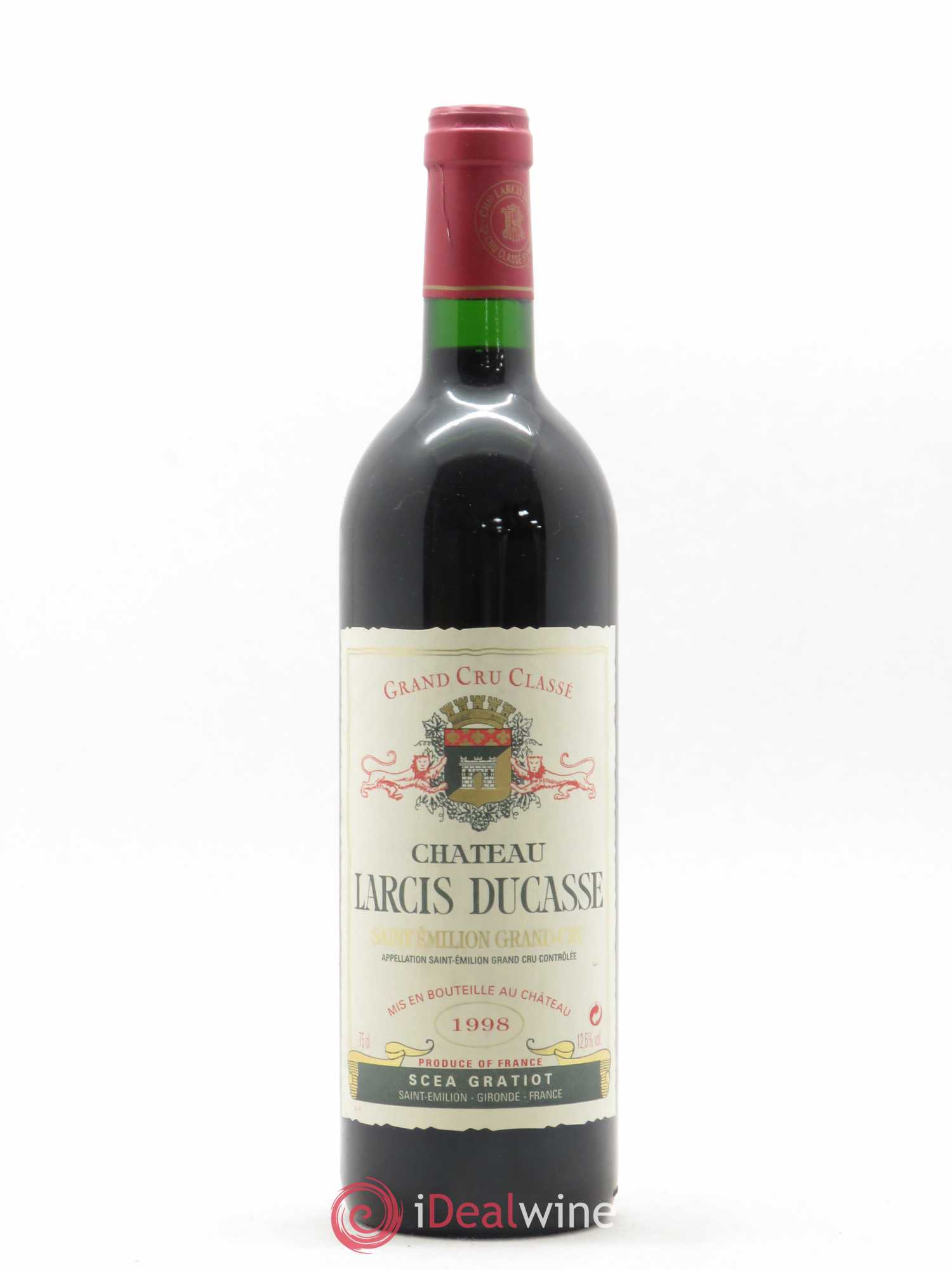 Château Larcis Ducasse 1er Grand Cru Classé B 1998 - Lot de 1 bouteille - 0