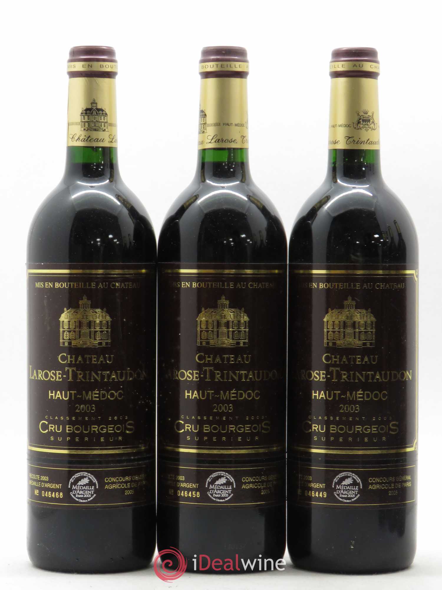 Château Larose Trintaudon Cru Bourgeois 2003 - Lot de 6 bouteilles - 1