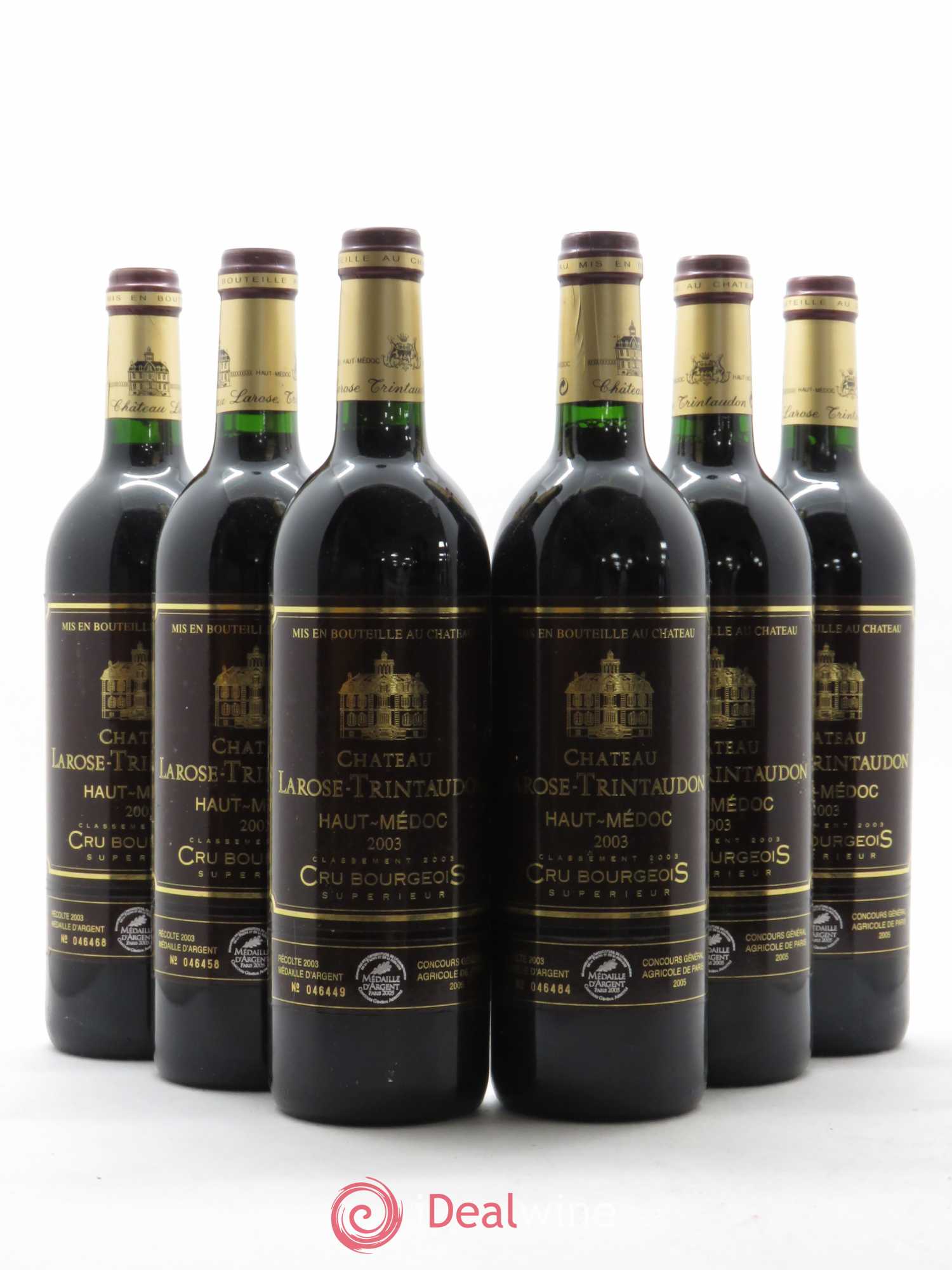 Château Larose Trintaudon Cru Bourgeois 2003 - Lot de 6 bouteilles - 0