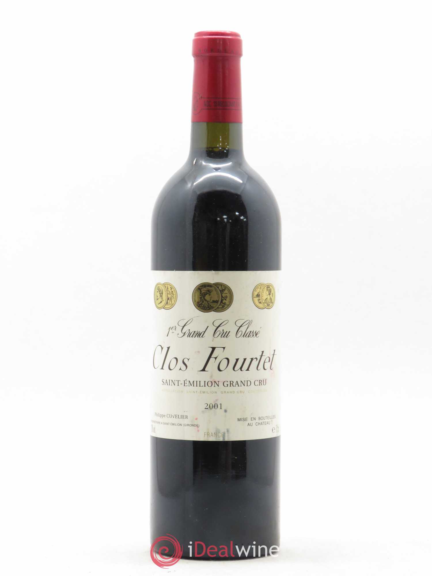 Clos Fourtet 1er Grand Cru Classé B 2001 - Lot de 1 bouteille - 0