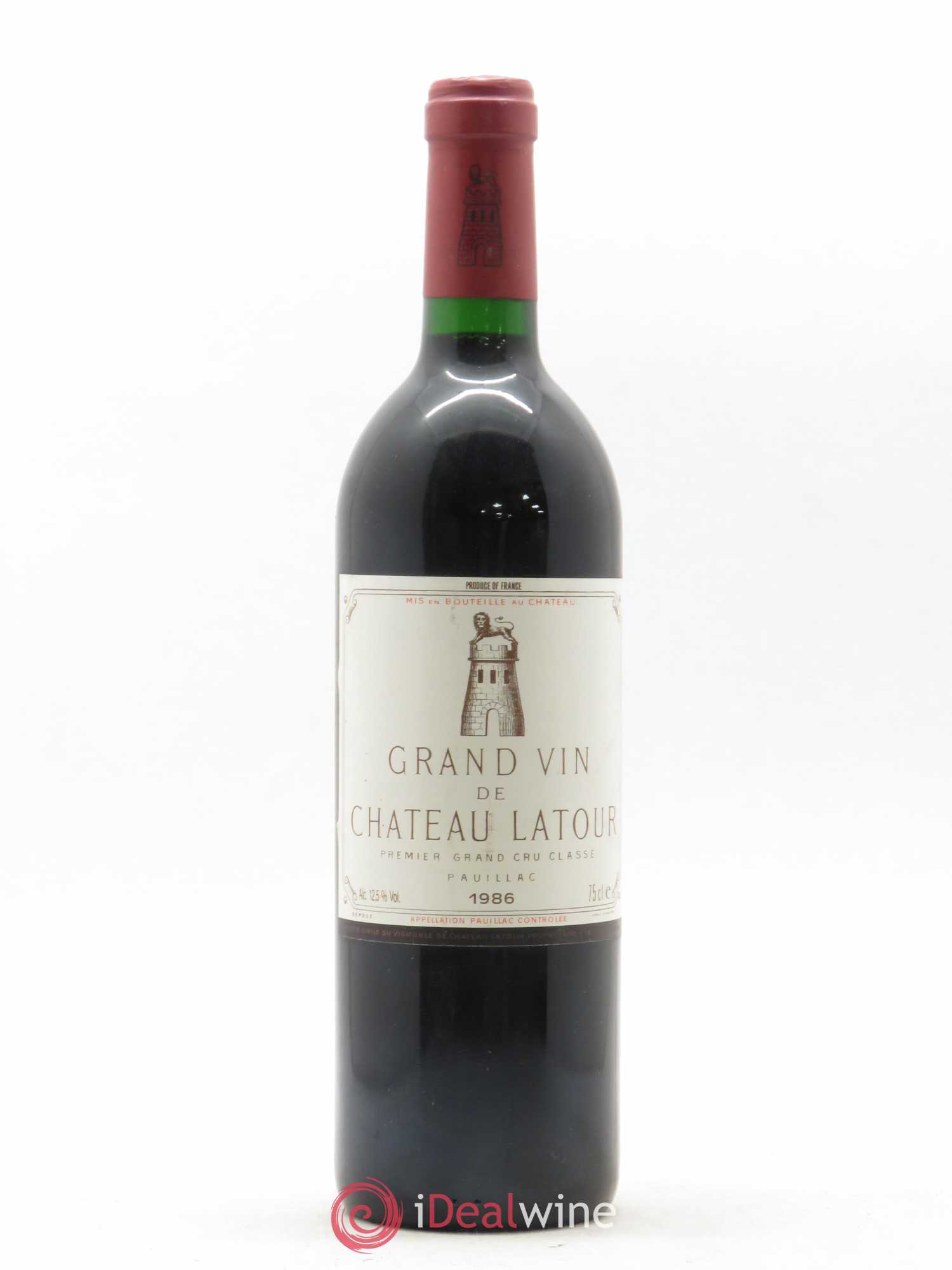 Château Latour 1er Grand Cru Classé 1986 - Lot de 1 bouteille - 0