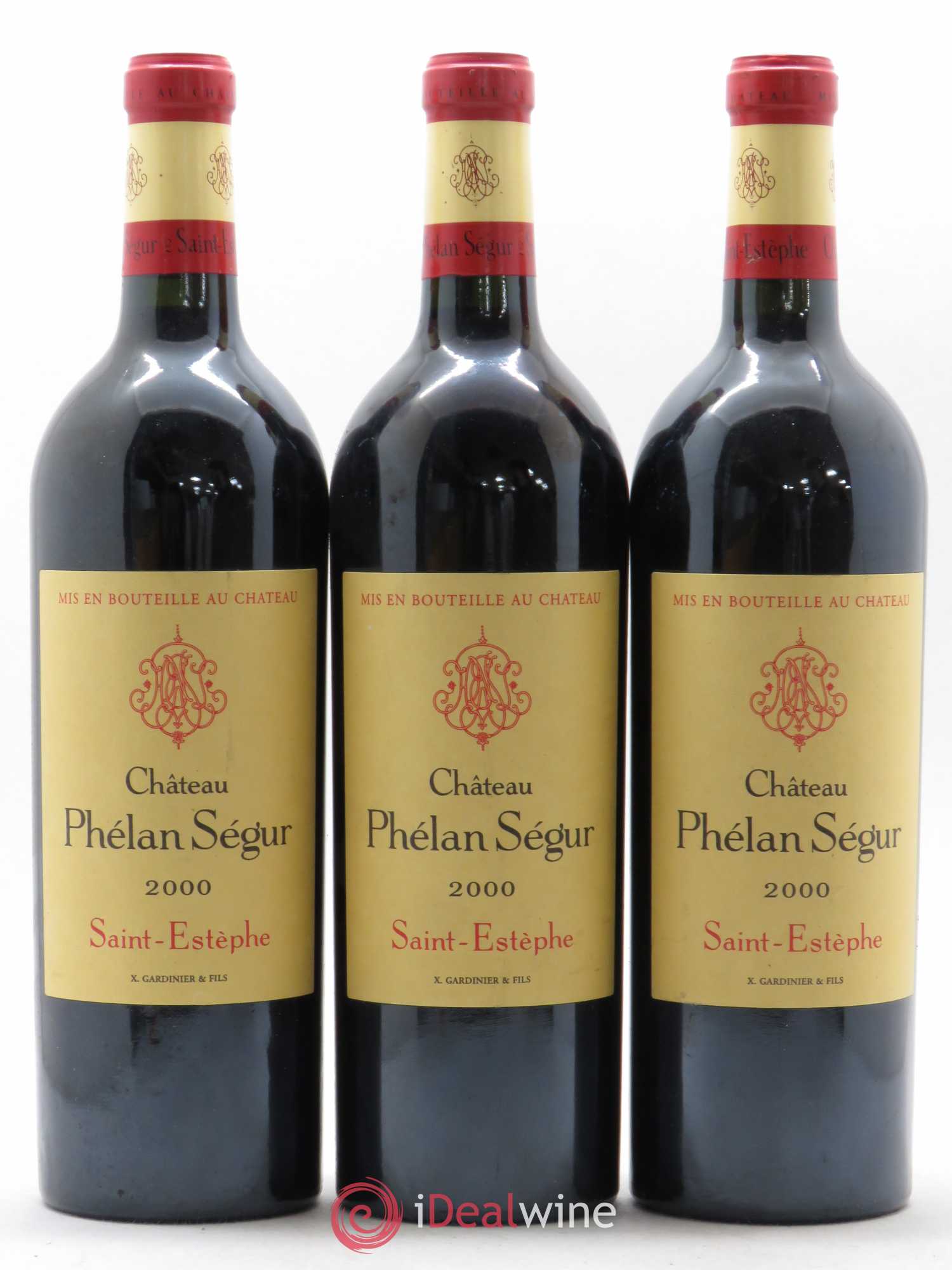 Château Phélan Ségur 2000 - Lot de 3 bouteilles - 0