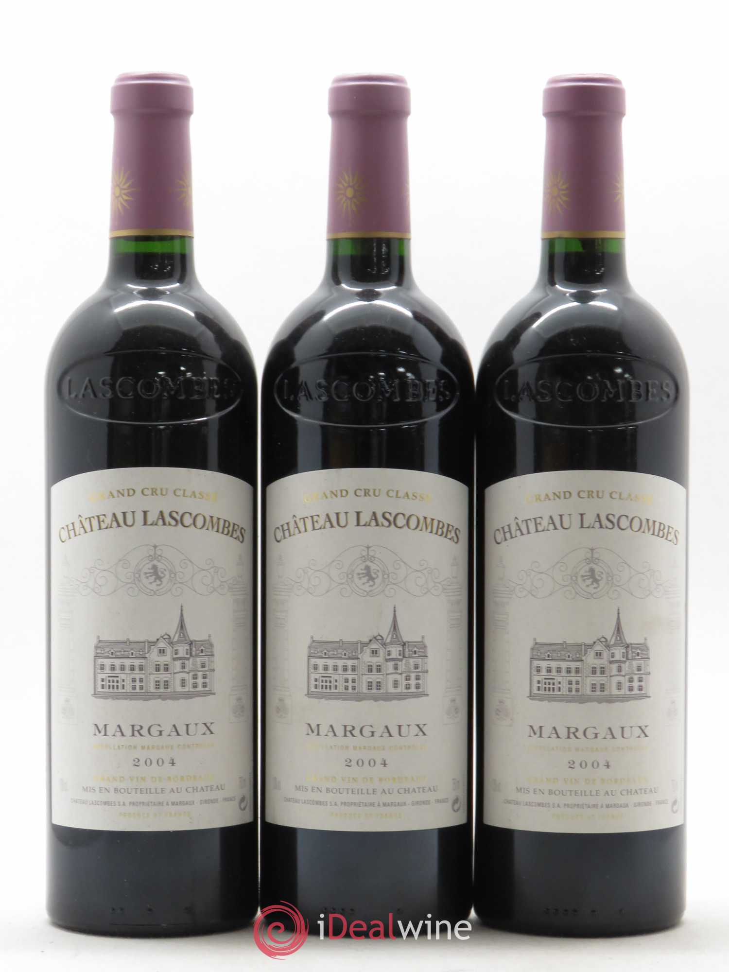 Château Lascombes 2ème Grand Cru Classé 2004 - Lot de 3 bouteilles - 0