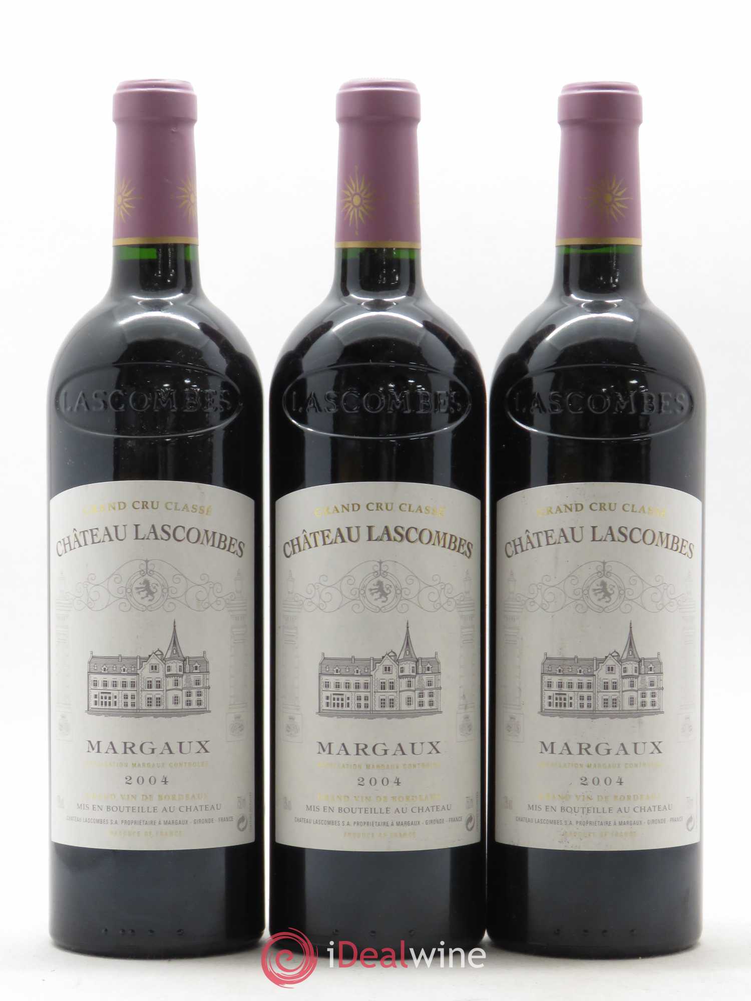 Château Lascombes 2ème Grand Cru Classé 2004 - Lot de 3 bouteilles - 0