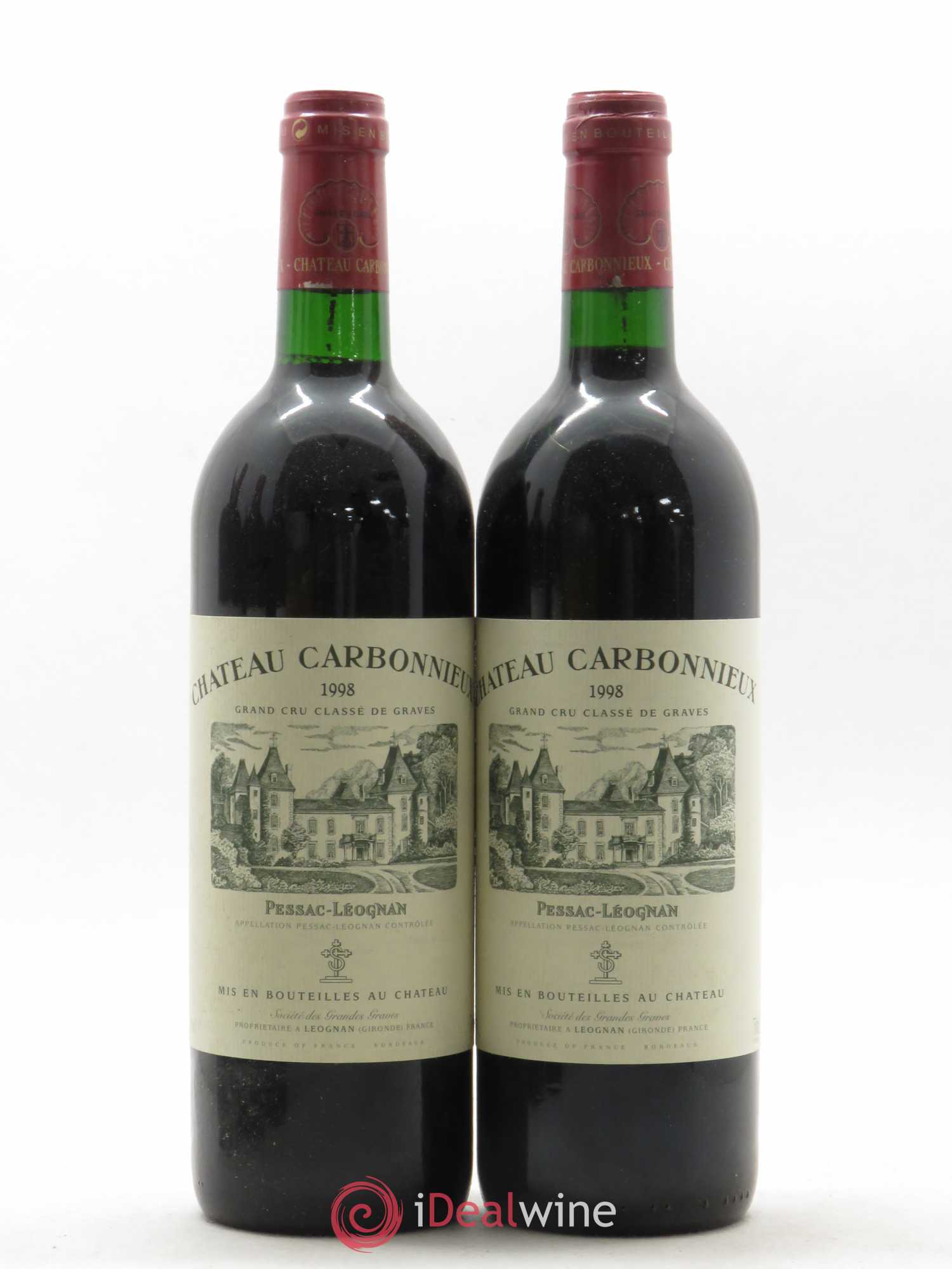 Château Carbonnieux Cru Classé de Graves 1998 - Lot de 5 bouteilles - 2